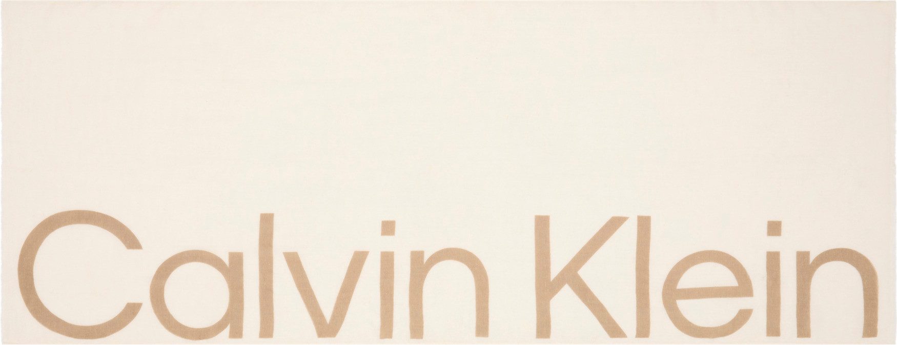 Calvin Klein Sjaal BOLD LOGO COTTON HEMP SCARF