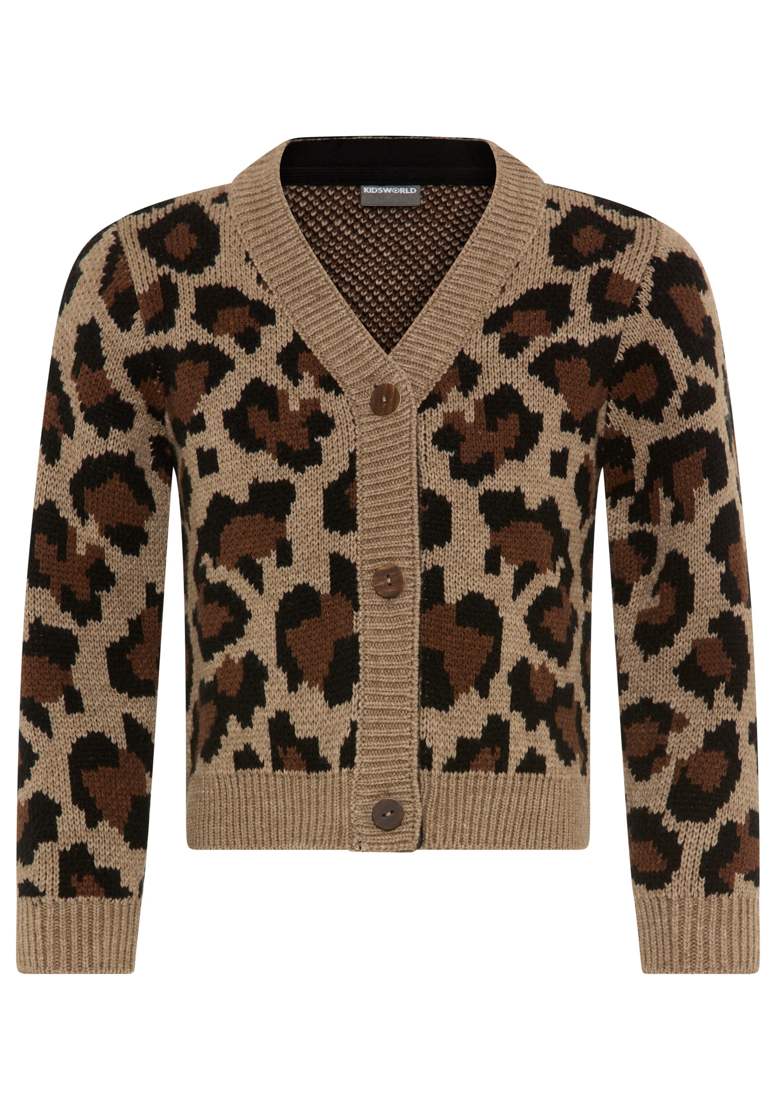 KIDSWORLD Vest met luipaardprint