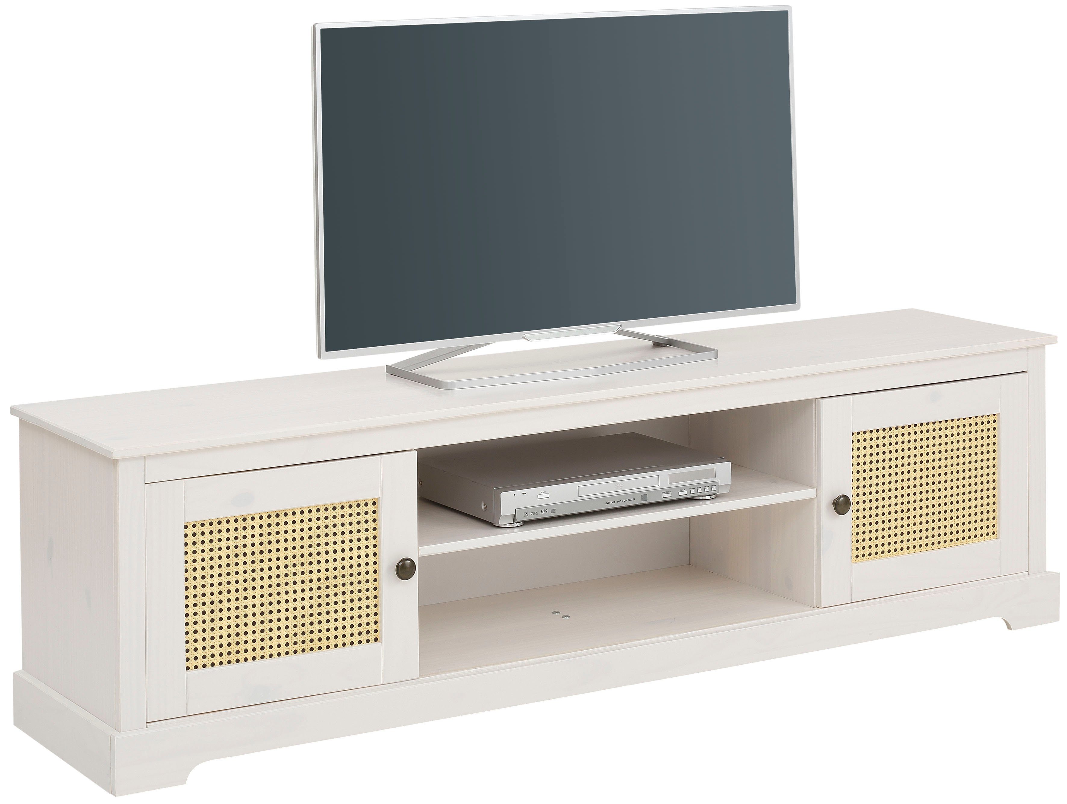 Home affaire Tv-meubel LINDA Commode met weide-deurenfronten, mooie metalen grepen, breedte 175 cm