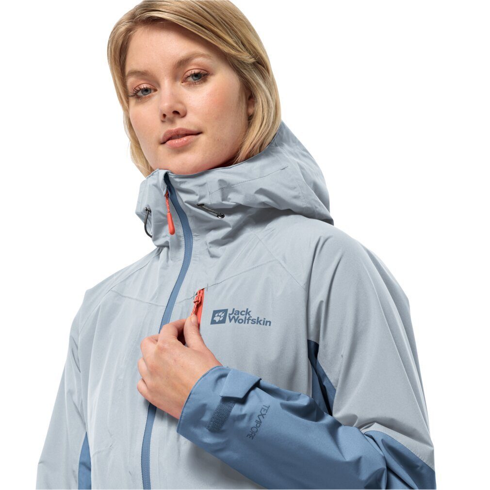 Jack Wolfskin Functioneel jack EAGLE PEAK 2L JKT W waterdicht winddicht & ademend