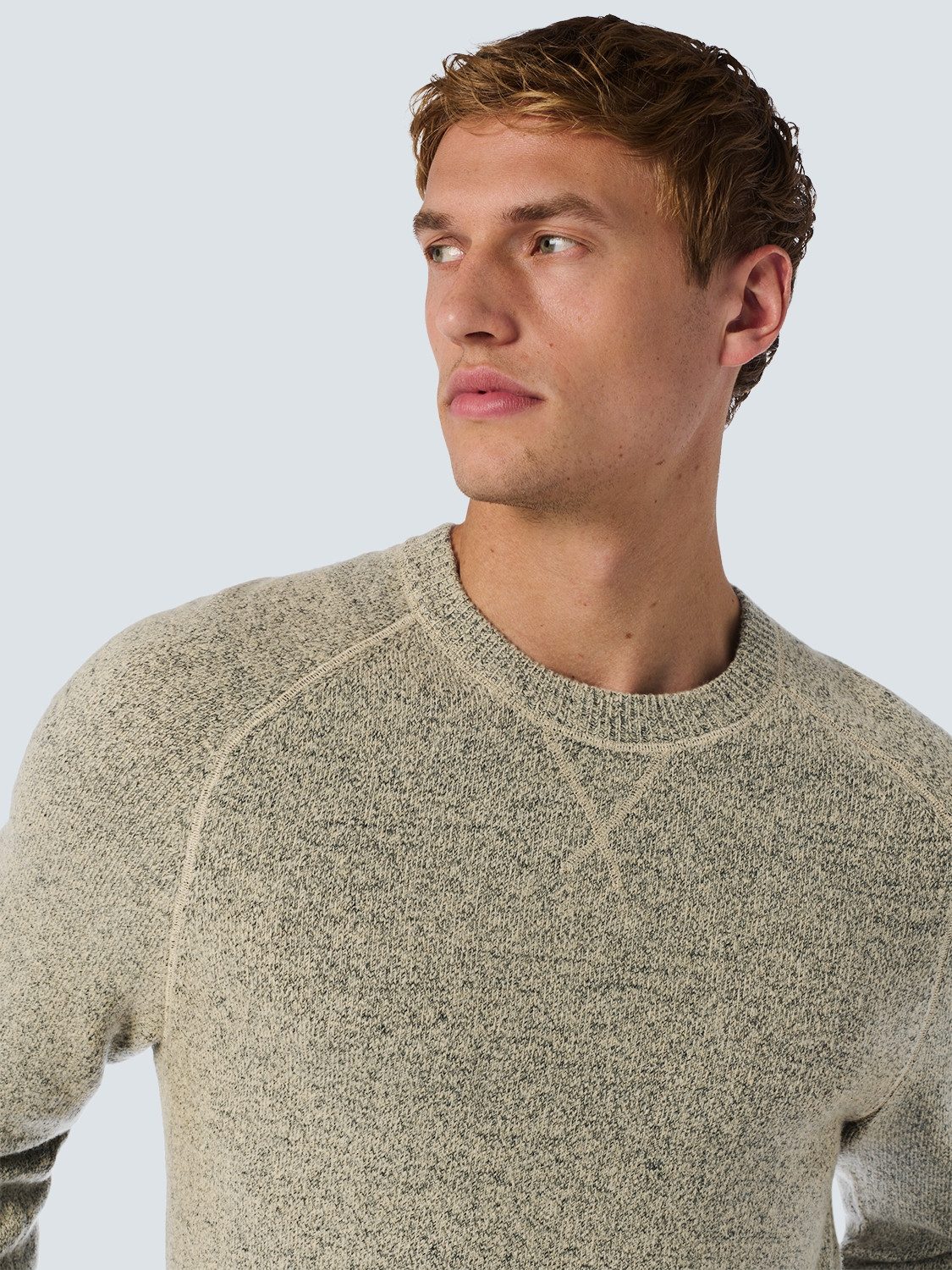 NO EXCESS Gebreide trui in gemêleerde look