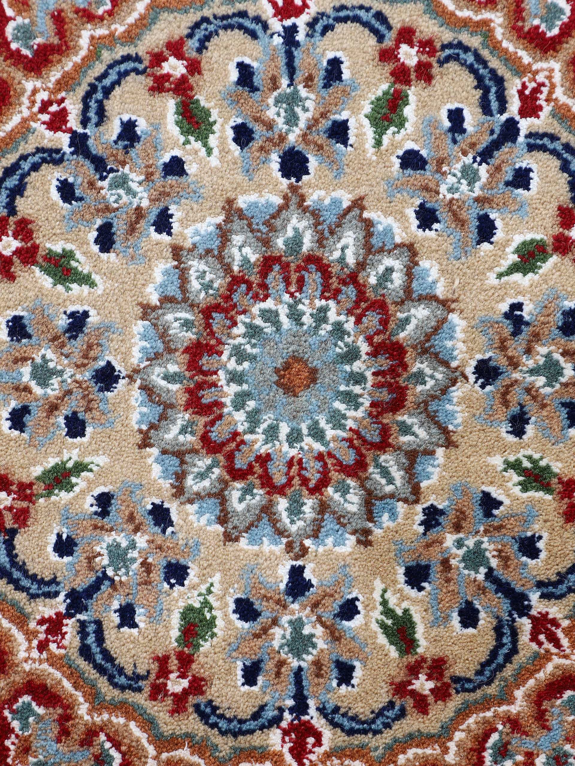Woven Arts Loper Oosters tapijt Nain met de hand geknoopt, woonkamer, zuivere wol