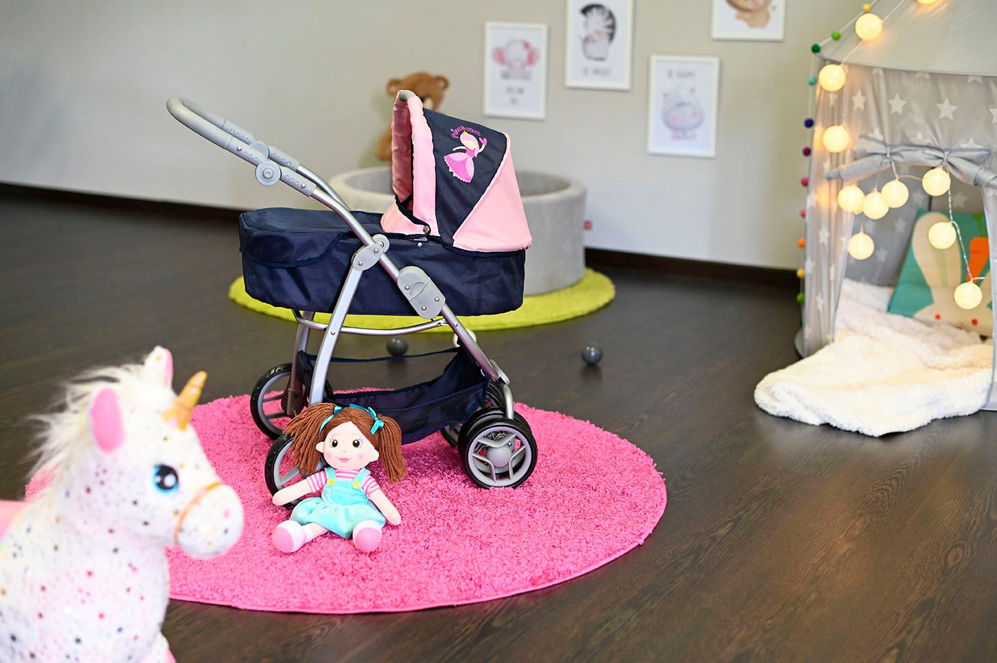 Knorrtoys® Combi-poppenwagen Coco - princess blue