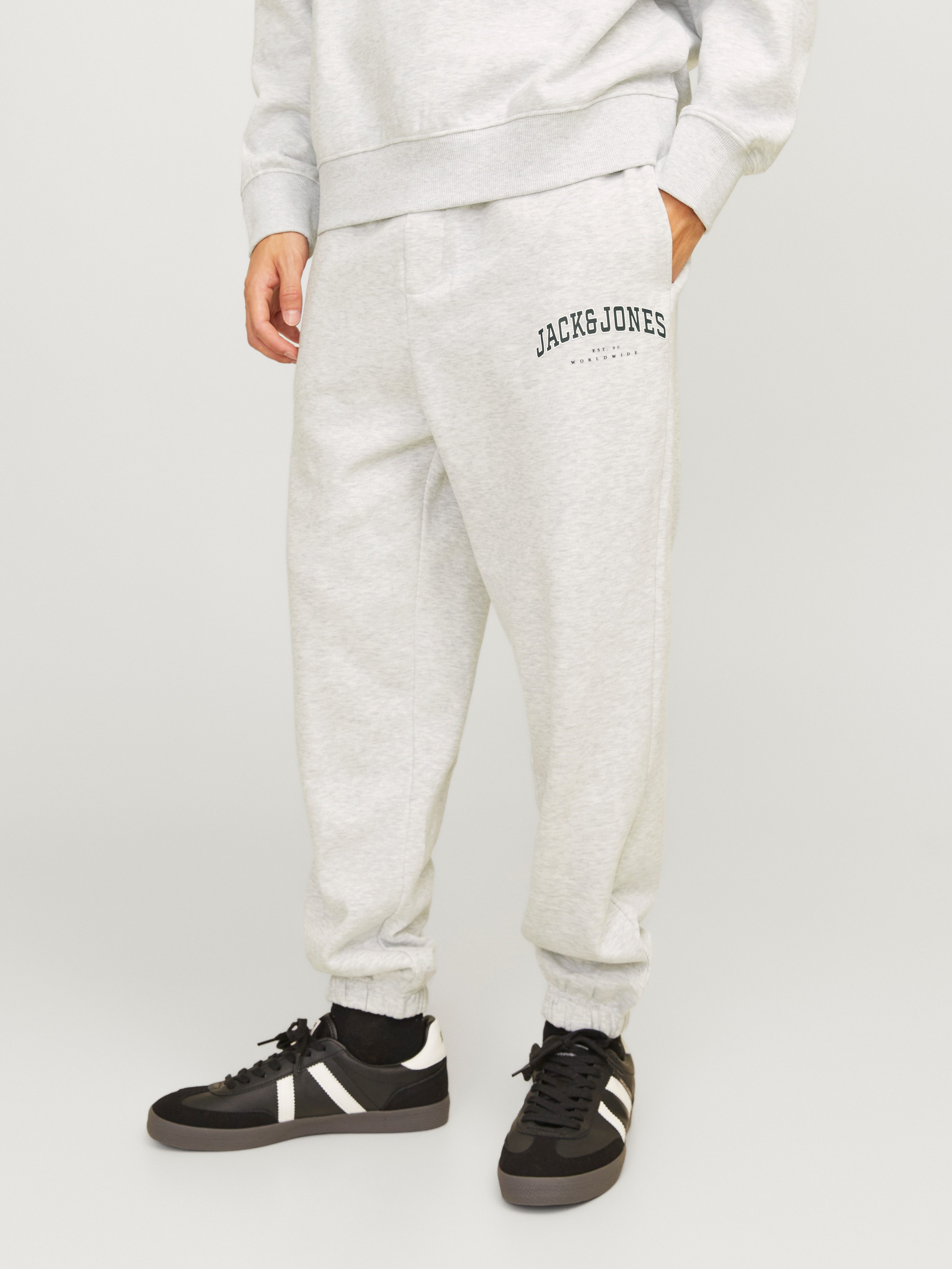 Jack & Jones Sweatbroek JPSTKANE JJCALEB SWEAT PANTS AMT heren joggingbroeken maat XS wit