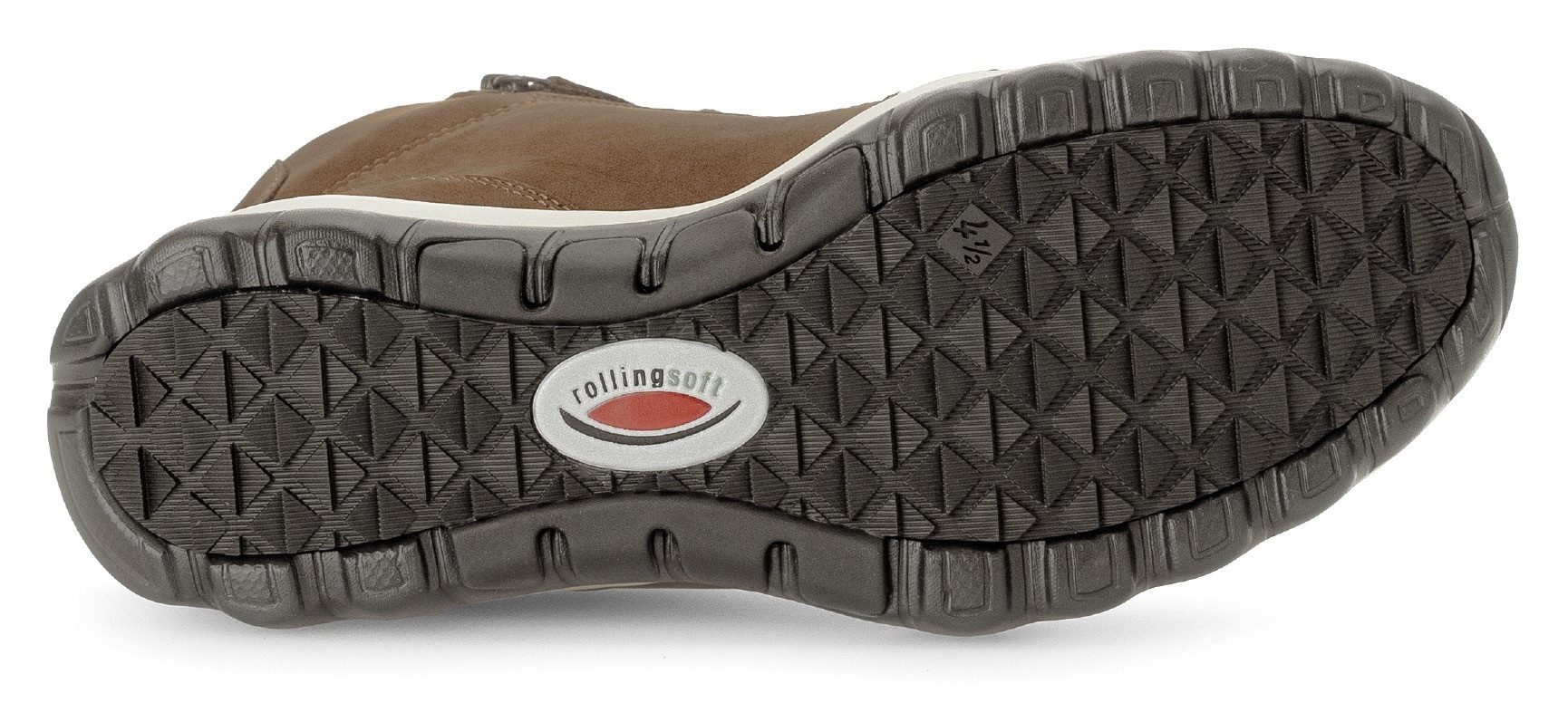 Gabor Rollingsoft Hoge veterschoenen met geprofileerde rubberzool