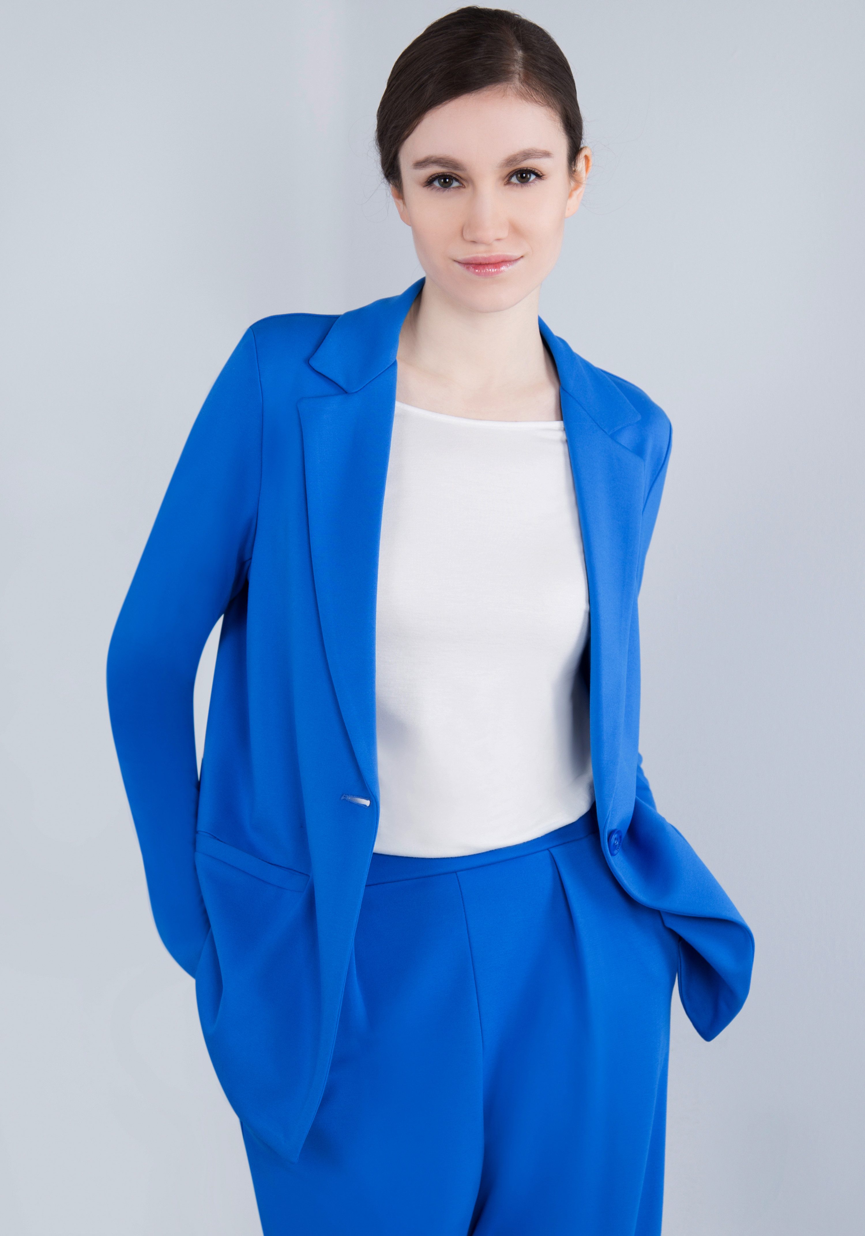 IMPERIAL Lange blazer met stretch