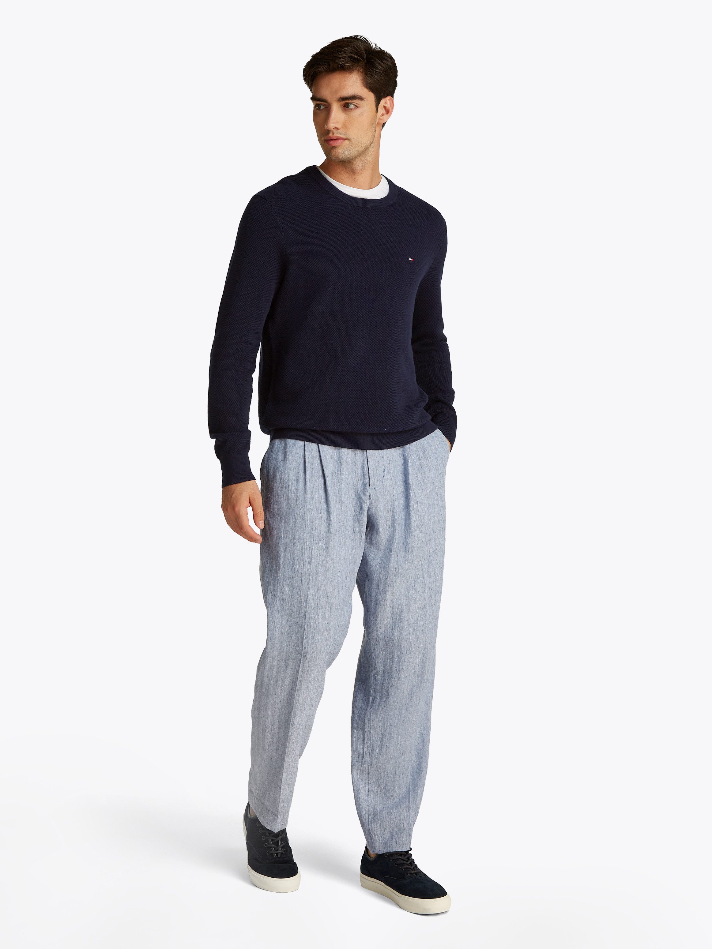 Tommy Hilfiger Trui met ronde hals ESSENTIAL STRUCTURE CREW NECK