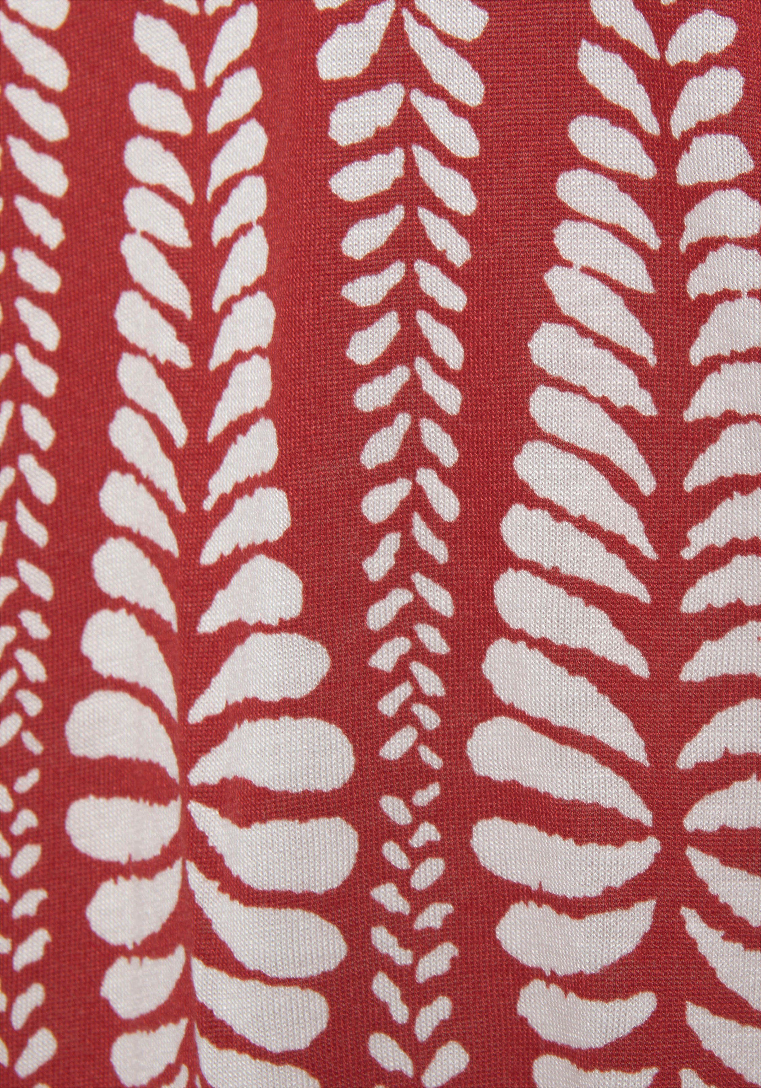 Lascana Jerseyjurk met brede smockband kort zomerjurk met alloverprint