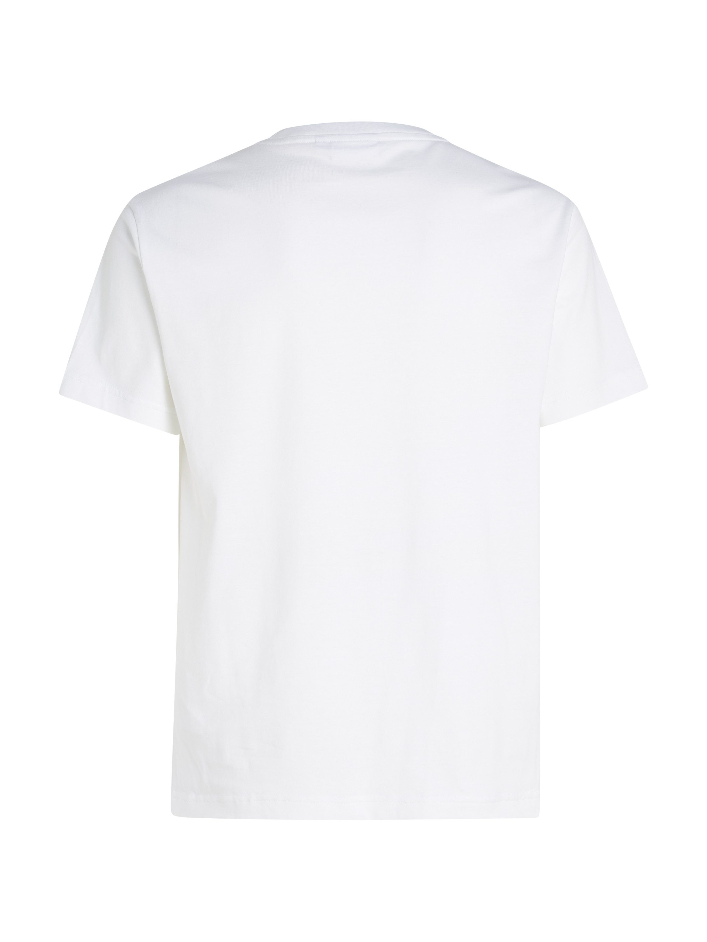 Calvin Klein T-shirt FLOCK LOGO T-SHIRT met een logo-opschrift