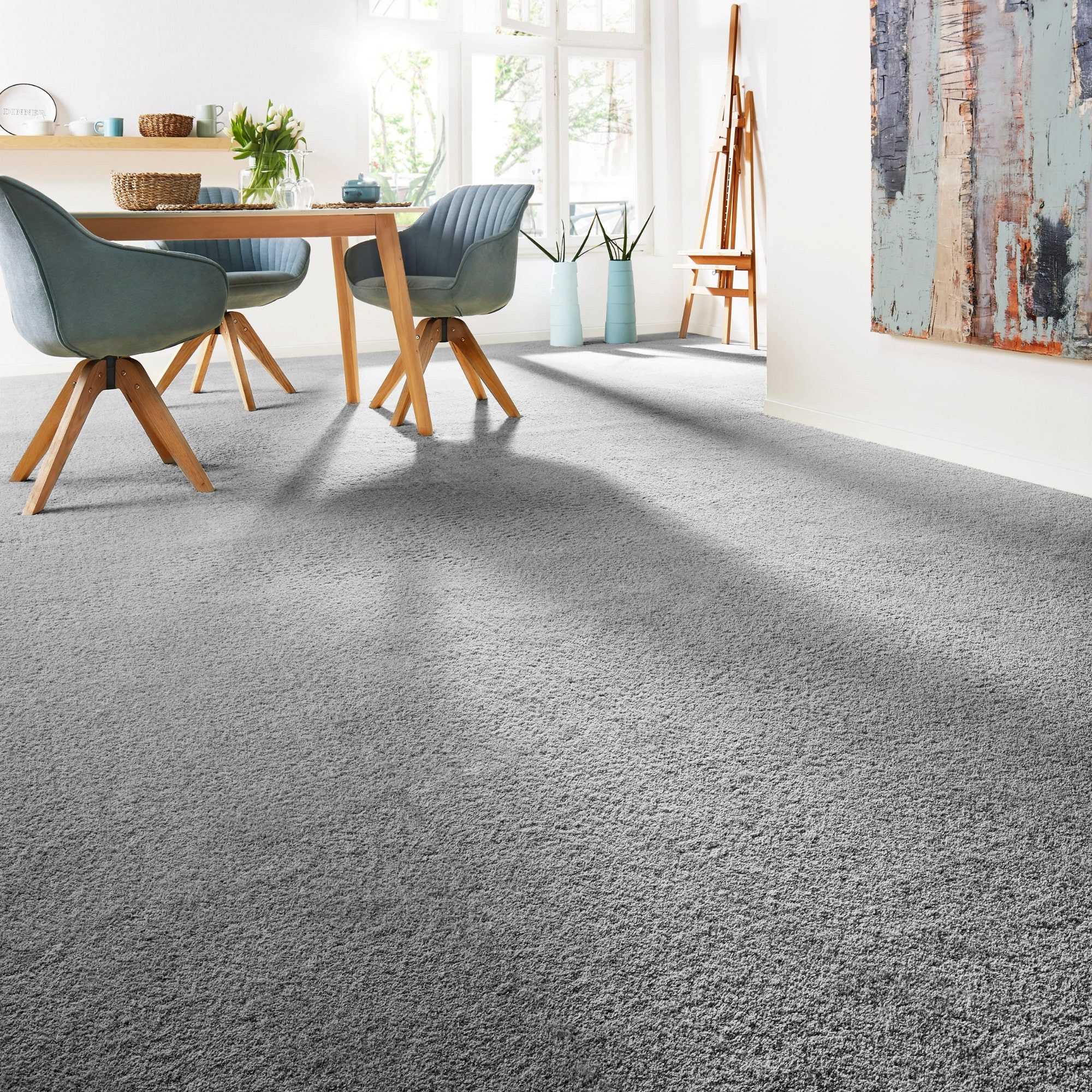 Andiamo Tapijt Zachtheid, velours, Made in Belgium Uni kleuren, breedte 400 cm, bijzonder zacht, woonkamer, slaapkamer
