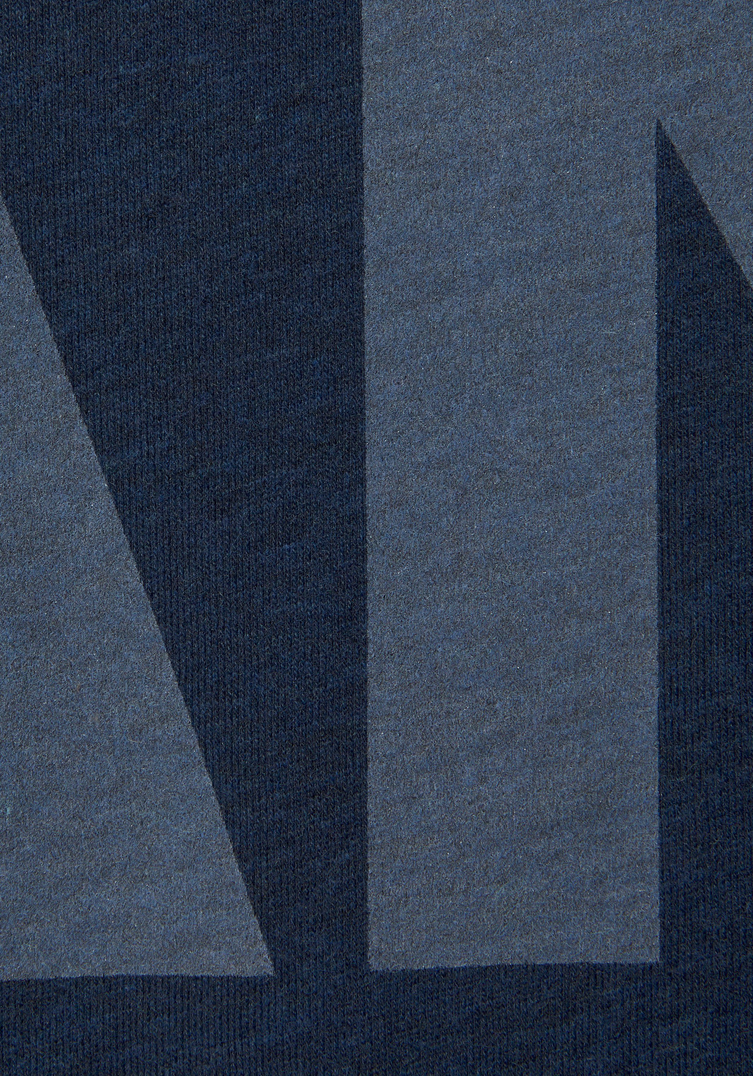 Elbsand Shirt met lange mouwen Niola met grote print op de voorkant, longsleeve van katoenmix, sportief-casual