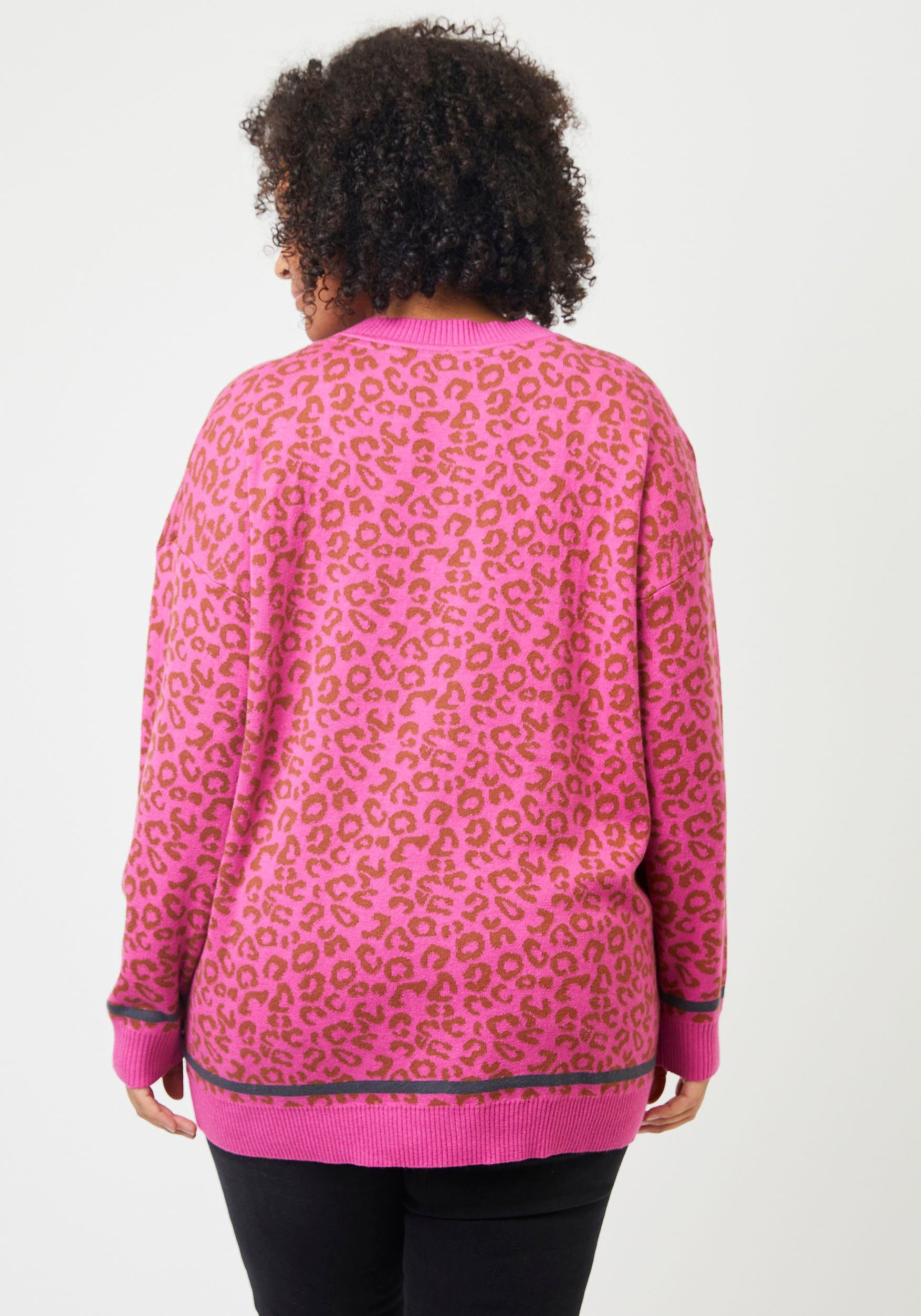 ADIA Cardigan met animal-print