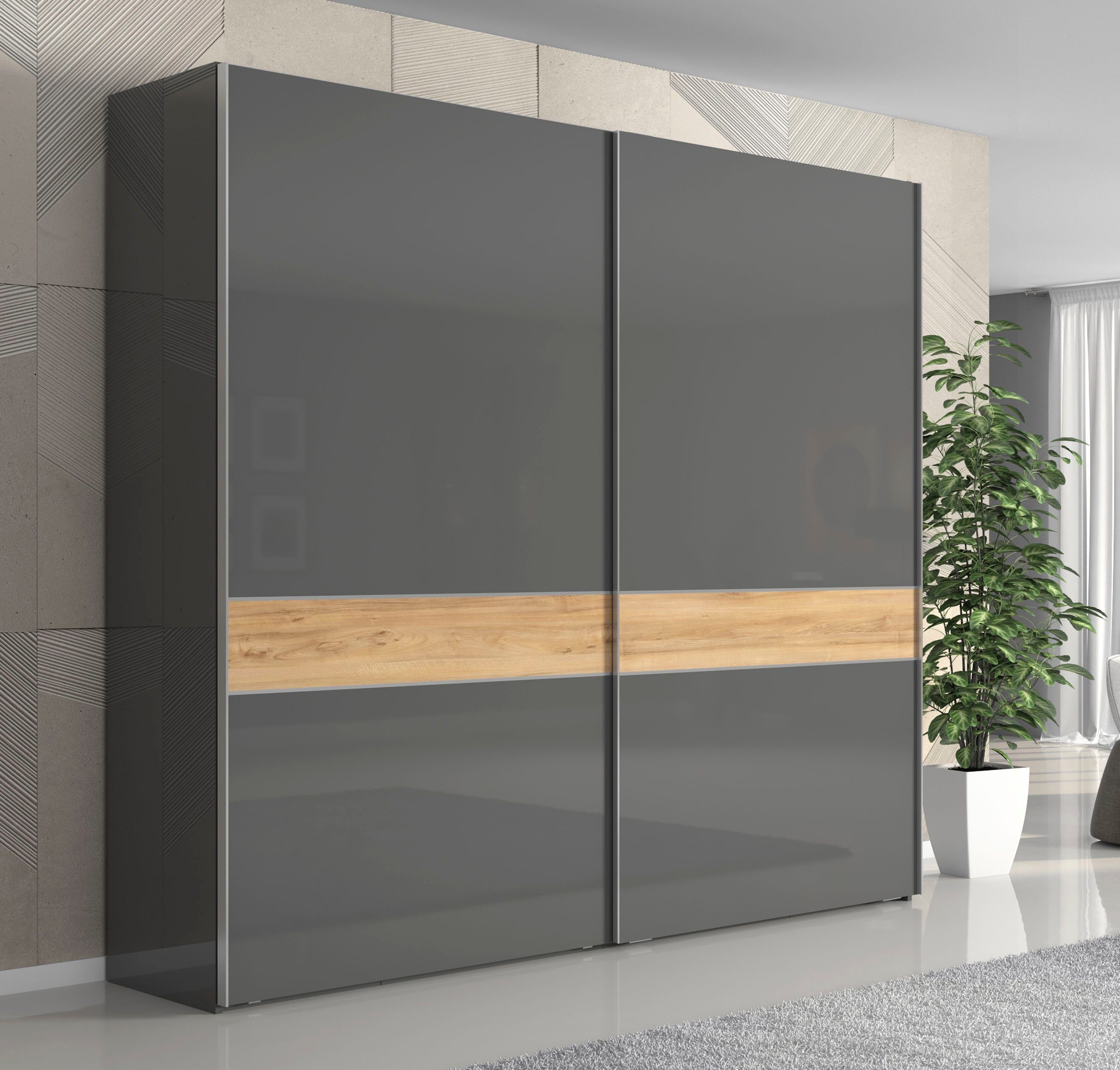 Places of Style Zweefdeurkast Onyx UV gelakt voor duurzame oppervlakken, soft-closefunctie