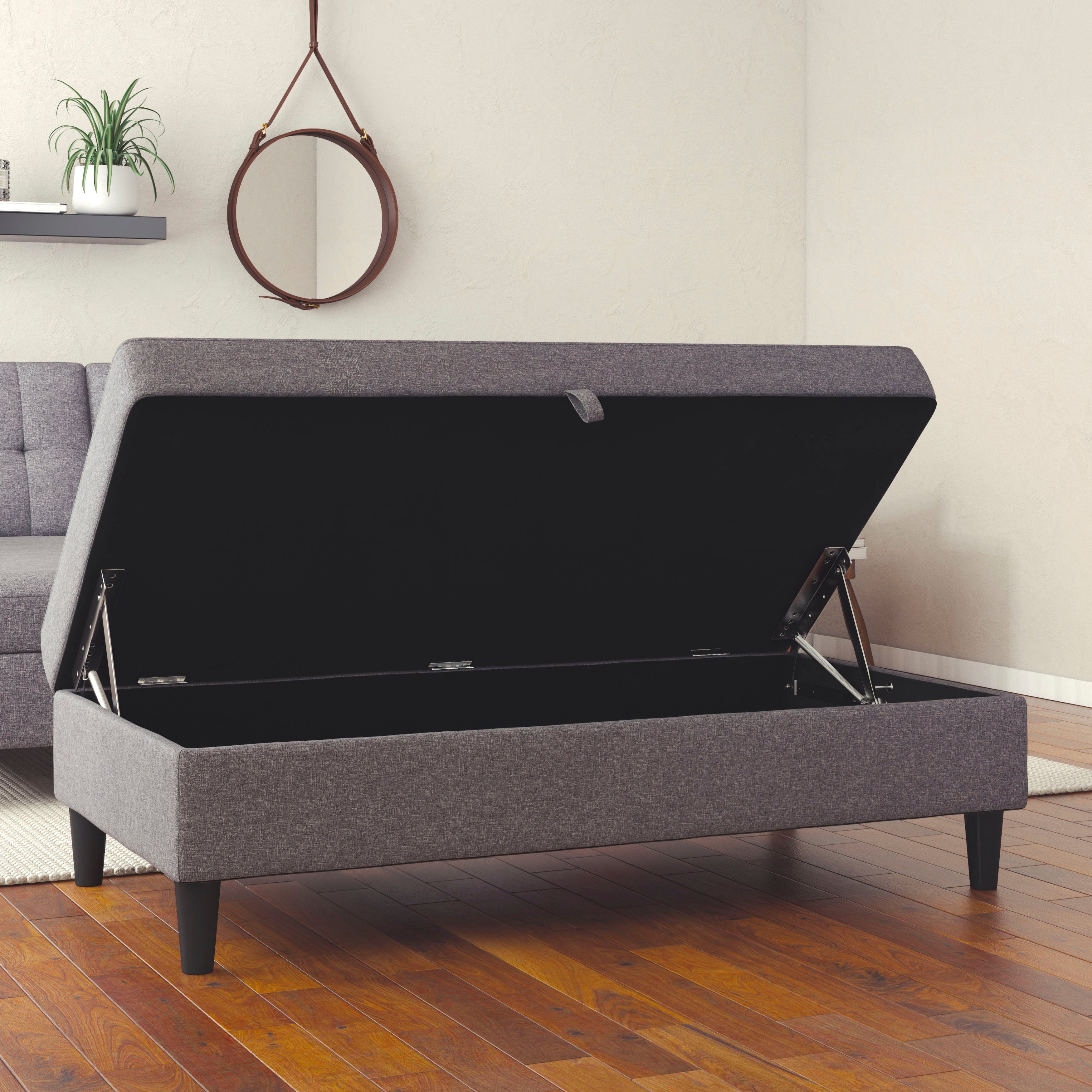 Dorel Home Hocker met bergruimte Hartford Hocker met bergruimte, vrij plaatsbaar, zithoogte 43 cm