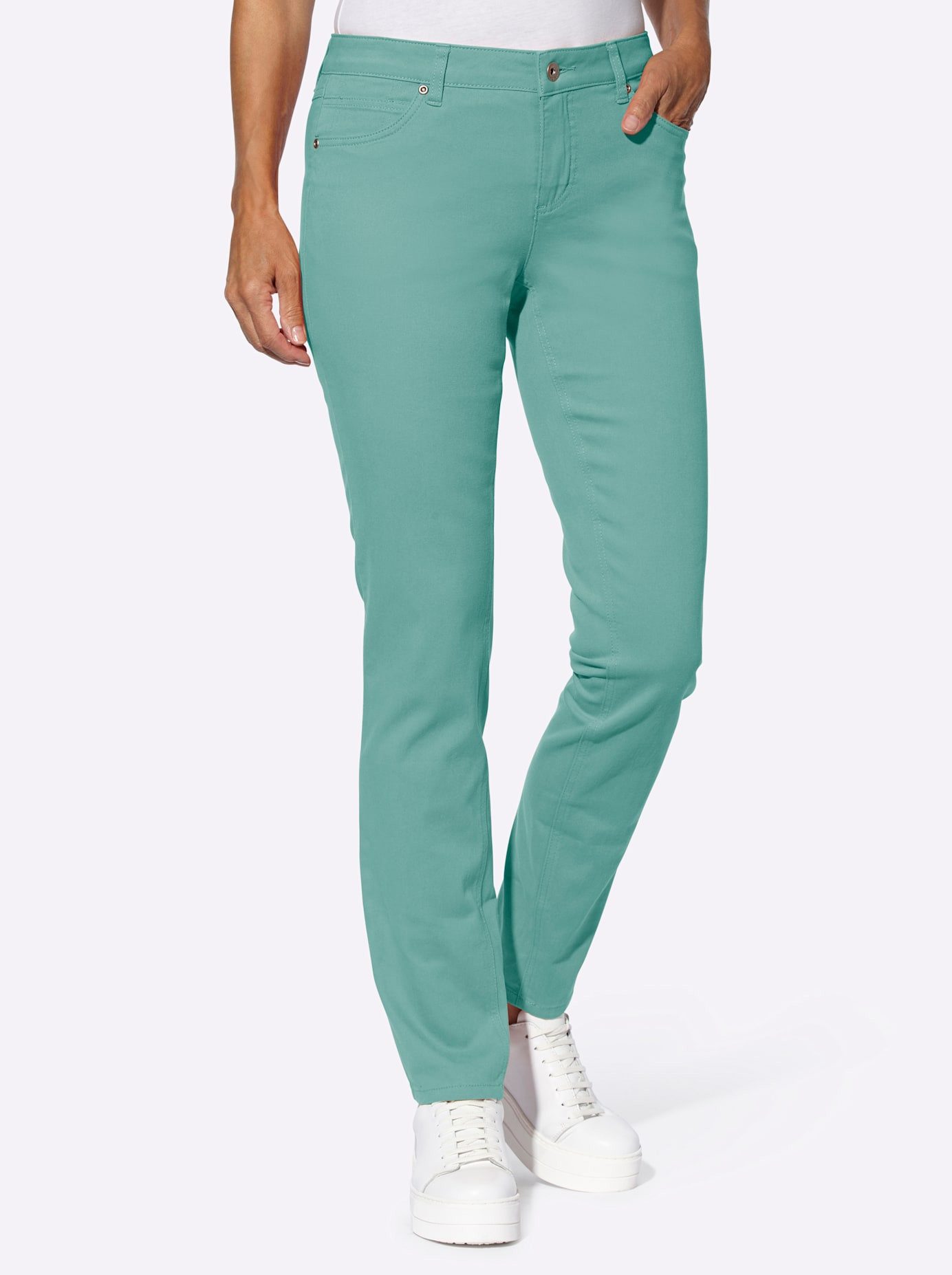Casual Looks Comfortabele jeans dames skinny jeans maat 52 blauw