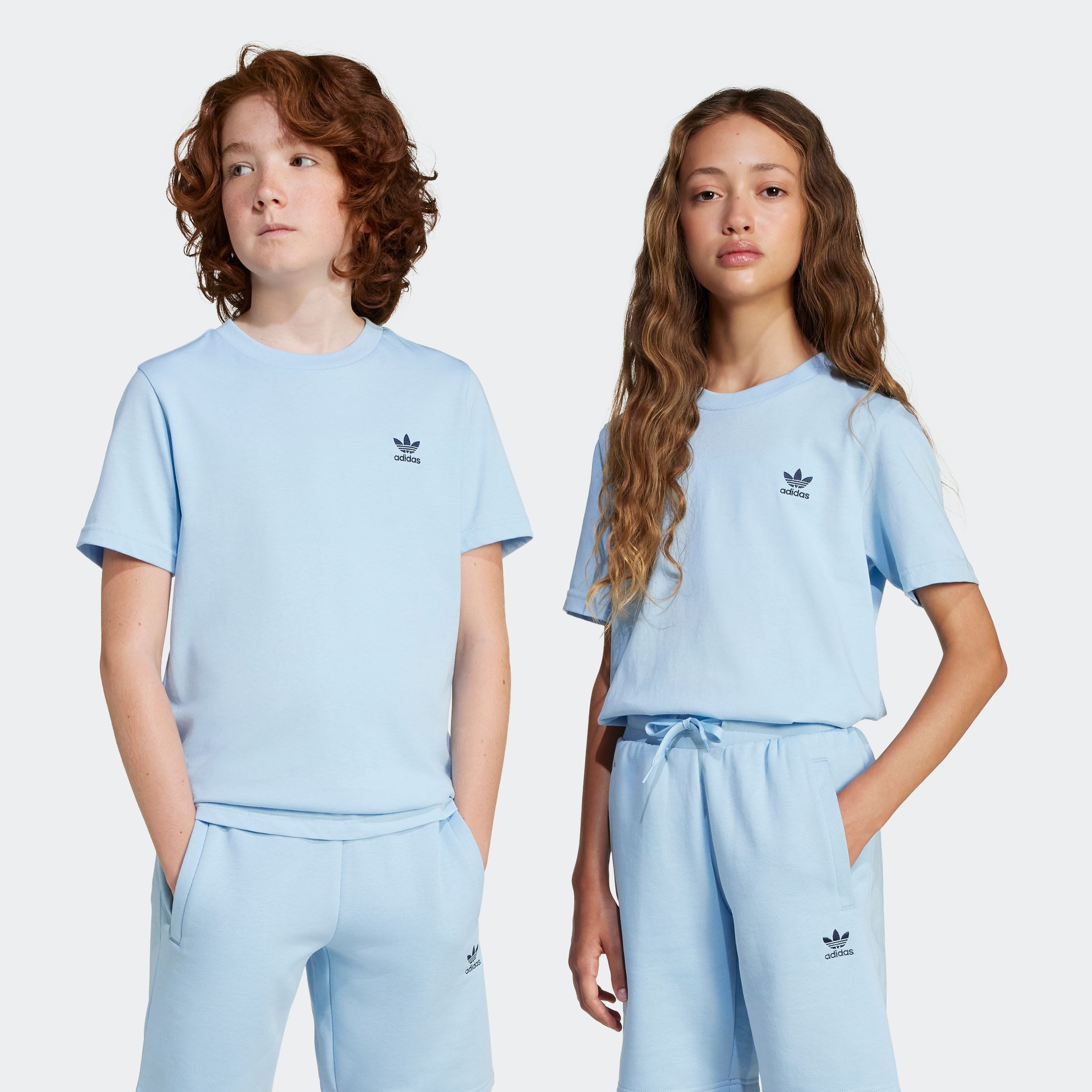 adidas Originals T-shirt Thee jongens t-shirts maat 140 blauw