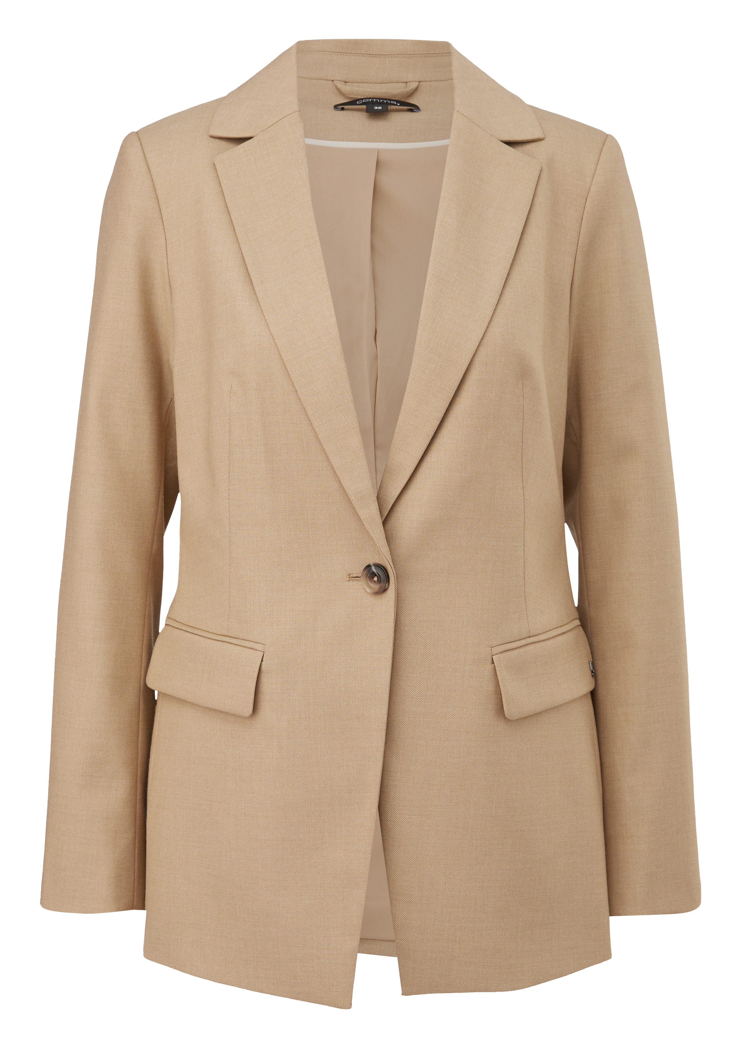 Comma Lange blazer met v-hals