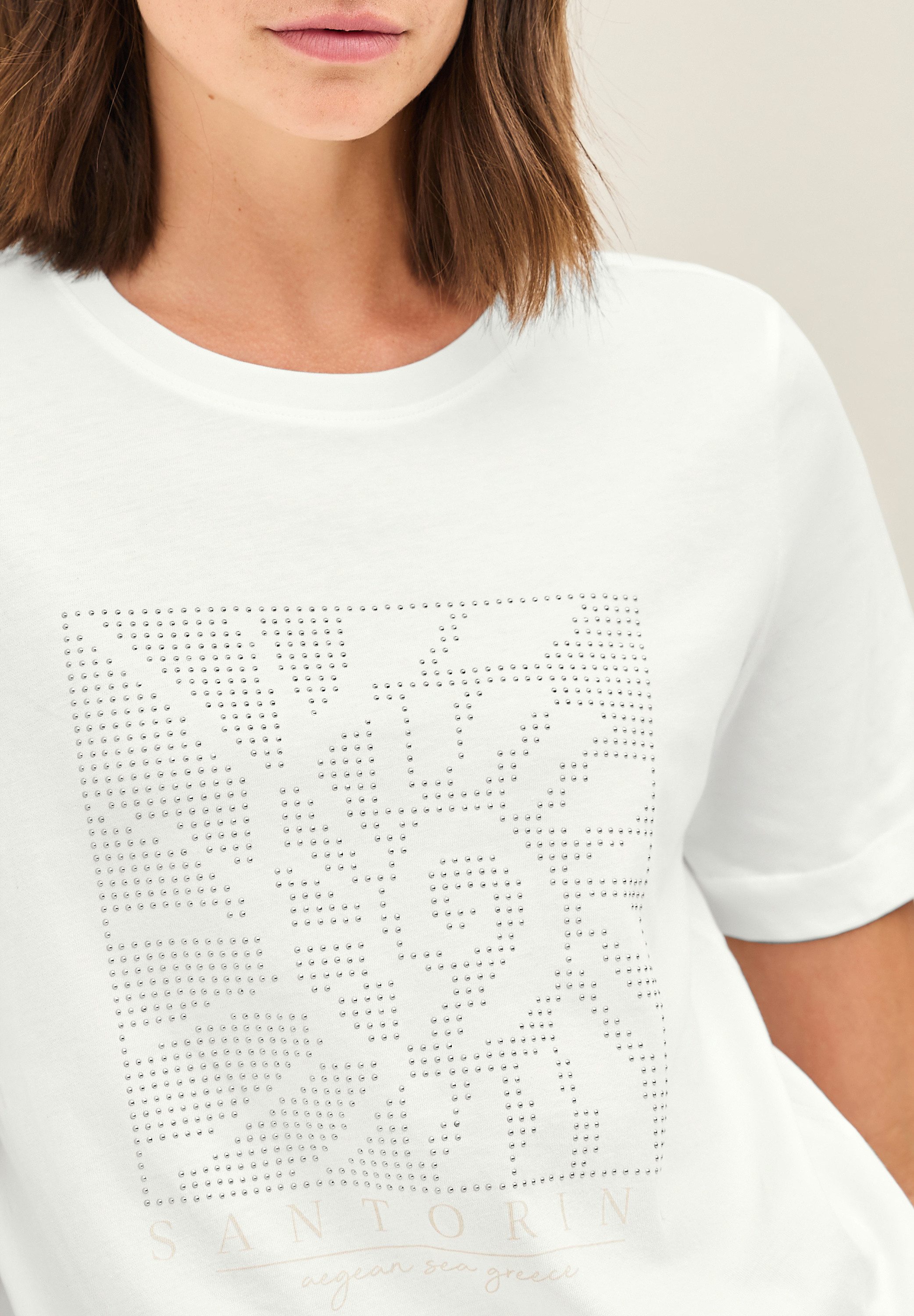 Cecil T-shirt met siersteentjes