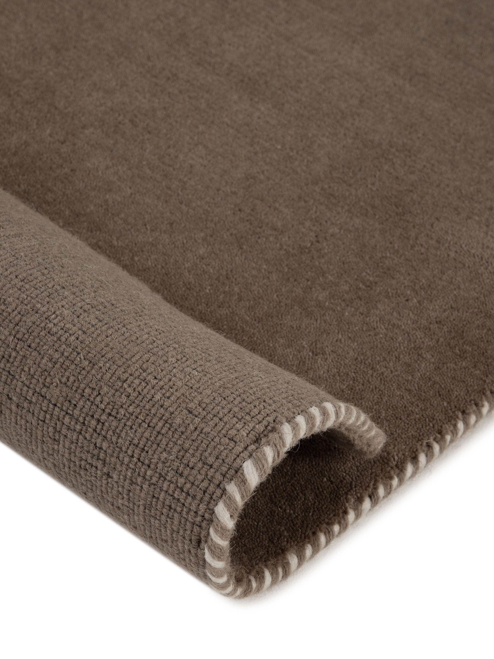 carpetfine Wollen kleed Gabbeh Lola Uni met natuurlijk plantaardig materiaal handgeweven, ook in rond