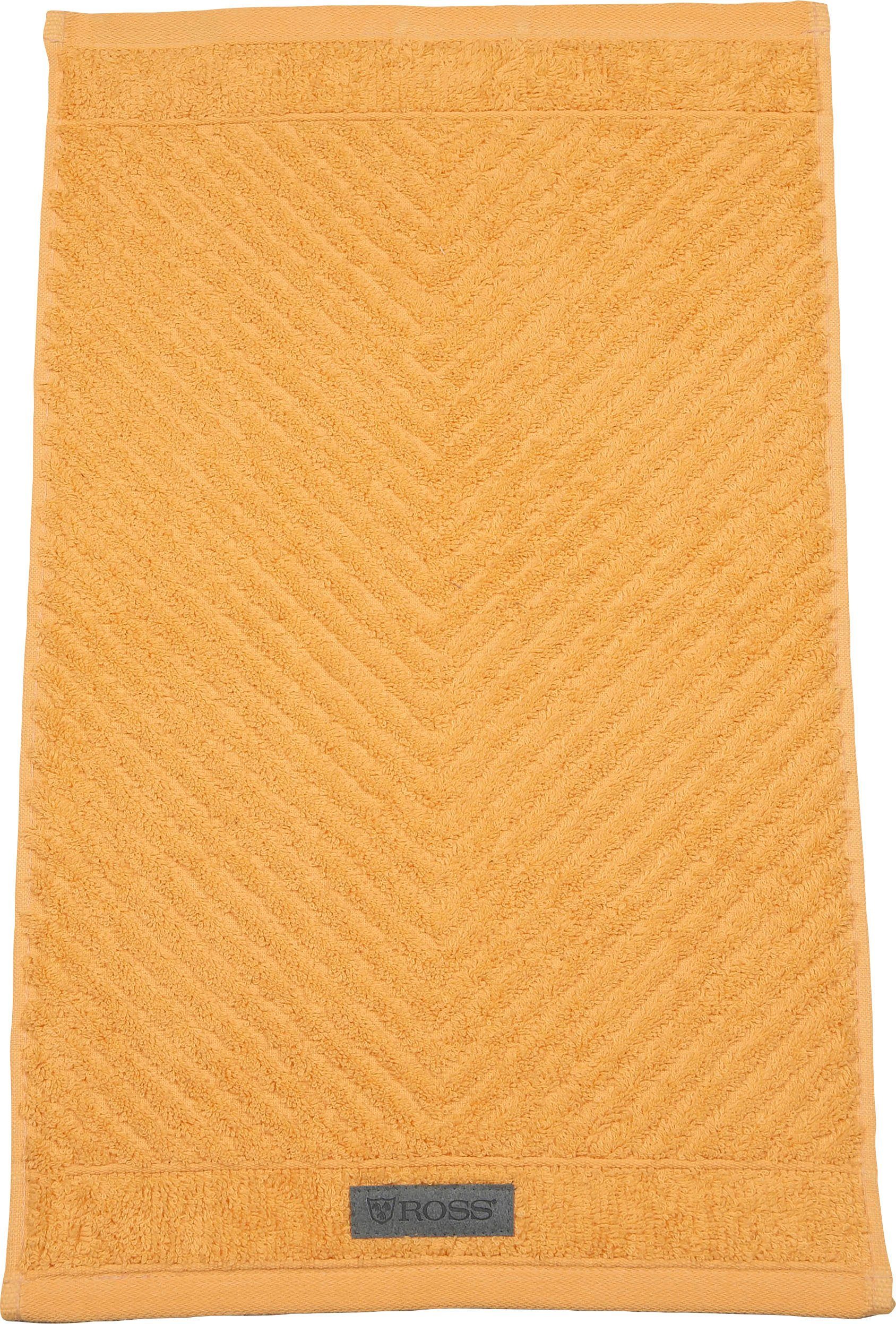 ROSS Gastendoek Smart Uni-rib met velourslabel (6-delig)