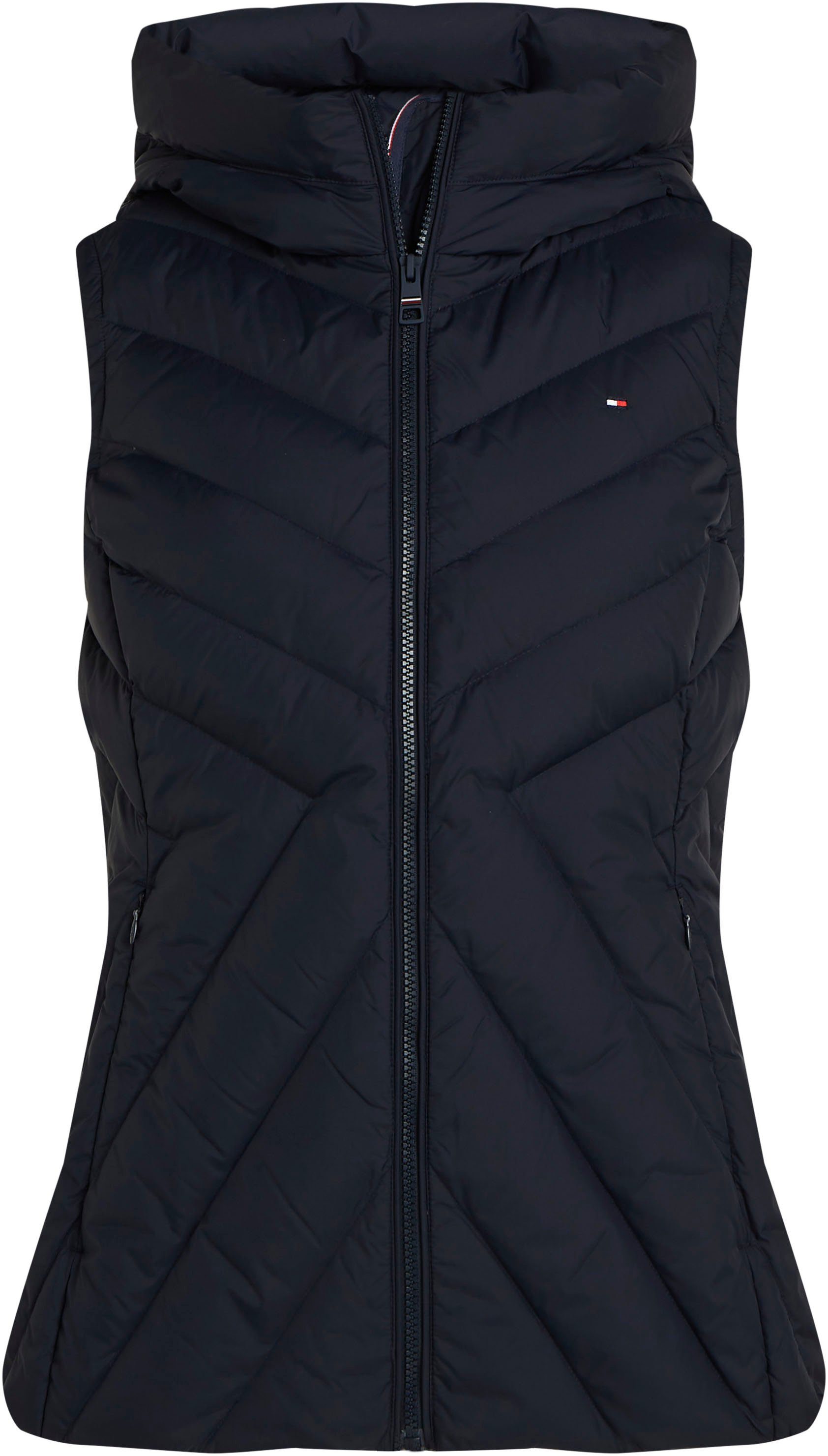 Tommy Hilfiger Bodywarmer CHEVRON MW PADDED VEST met gemiddelde vulling en merklabel