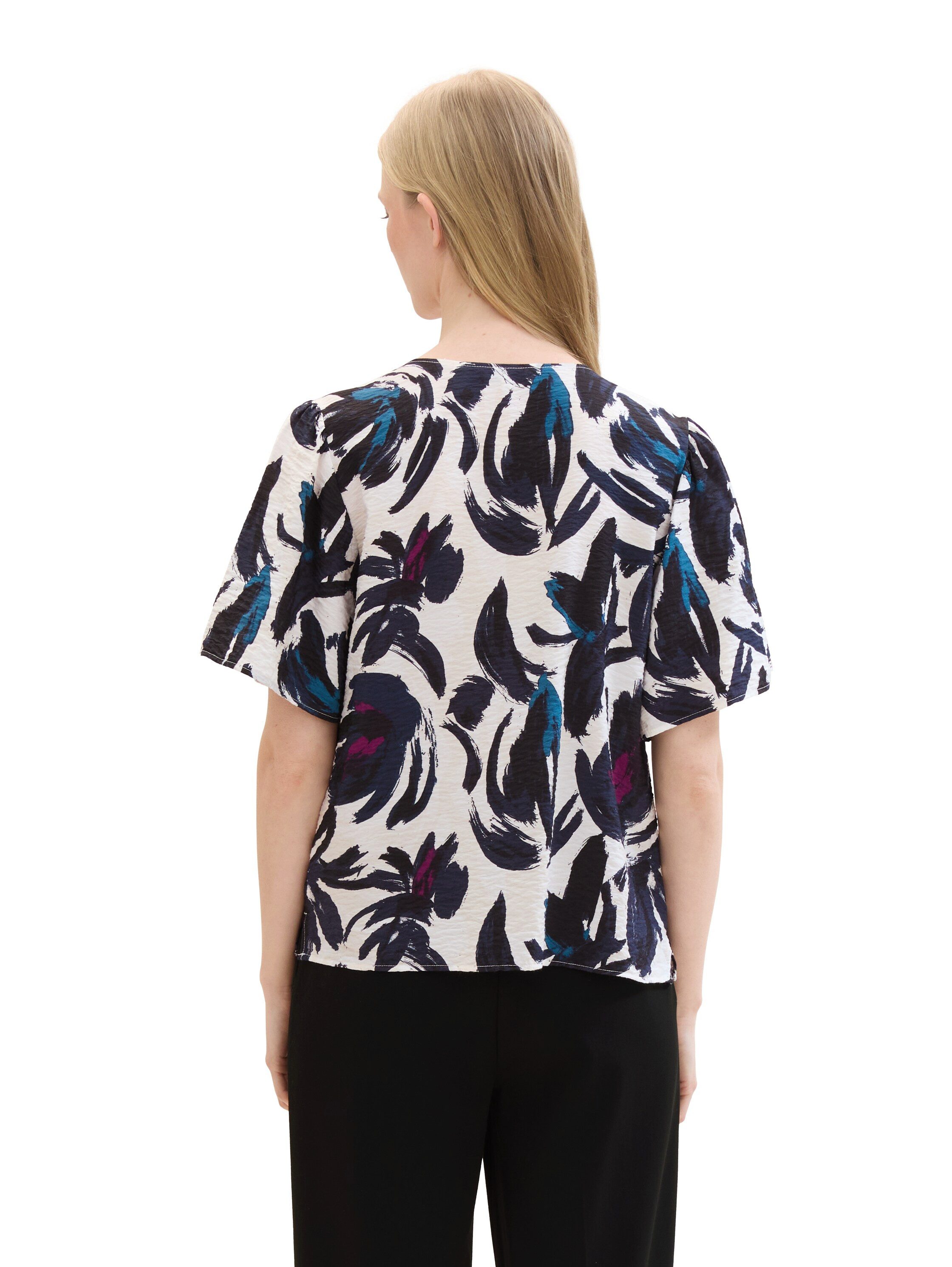 Tom Tailor Blouse met korte mouwen met print all-over