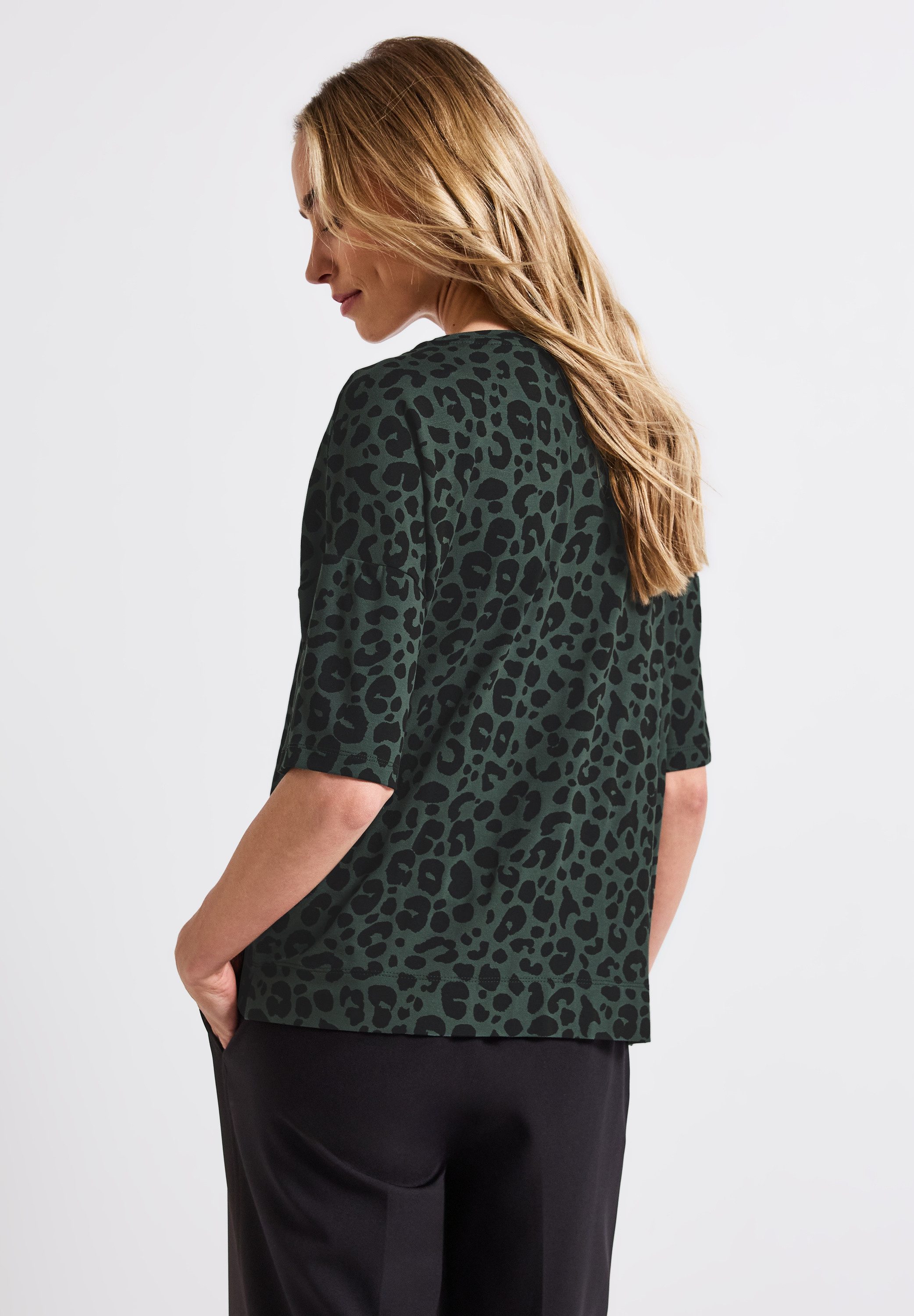 STREET ONE T-shirt NEW CRISTA in luipaard-look