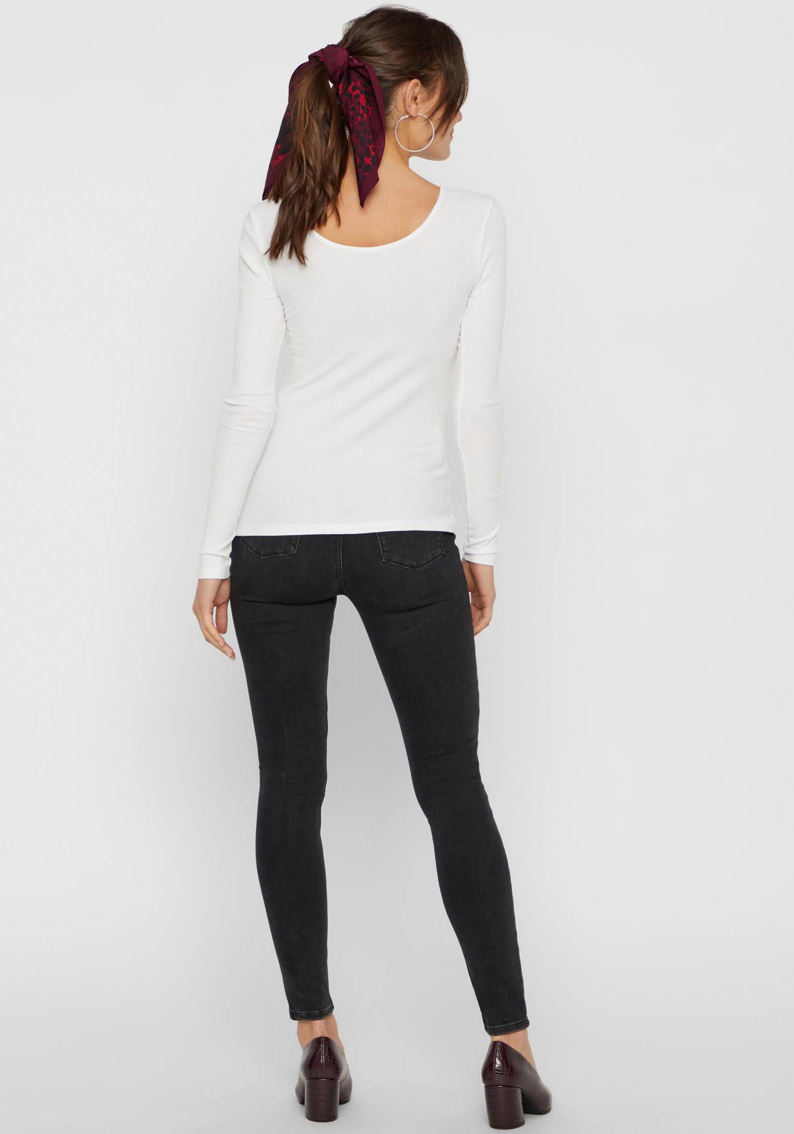 pieces Shirt met lange mouwen PCKITTE LS TOP NOOS BC