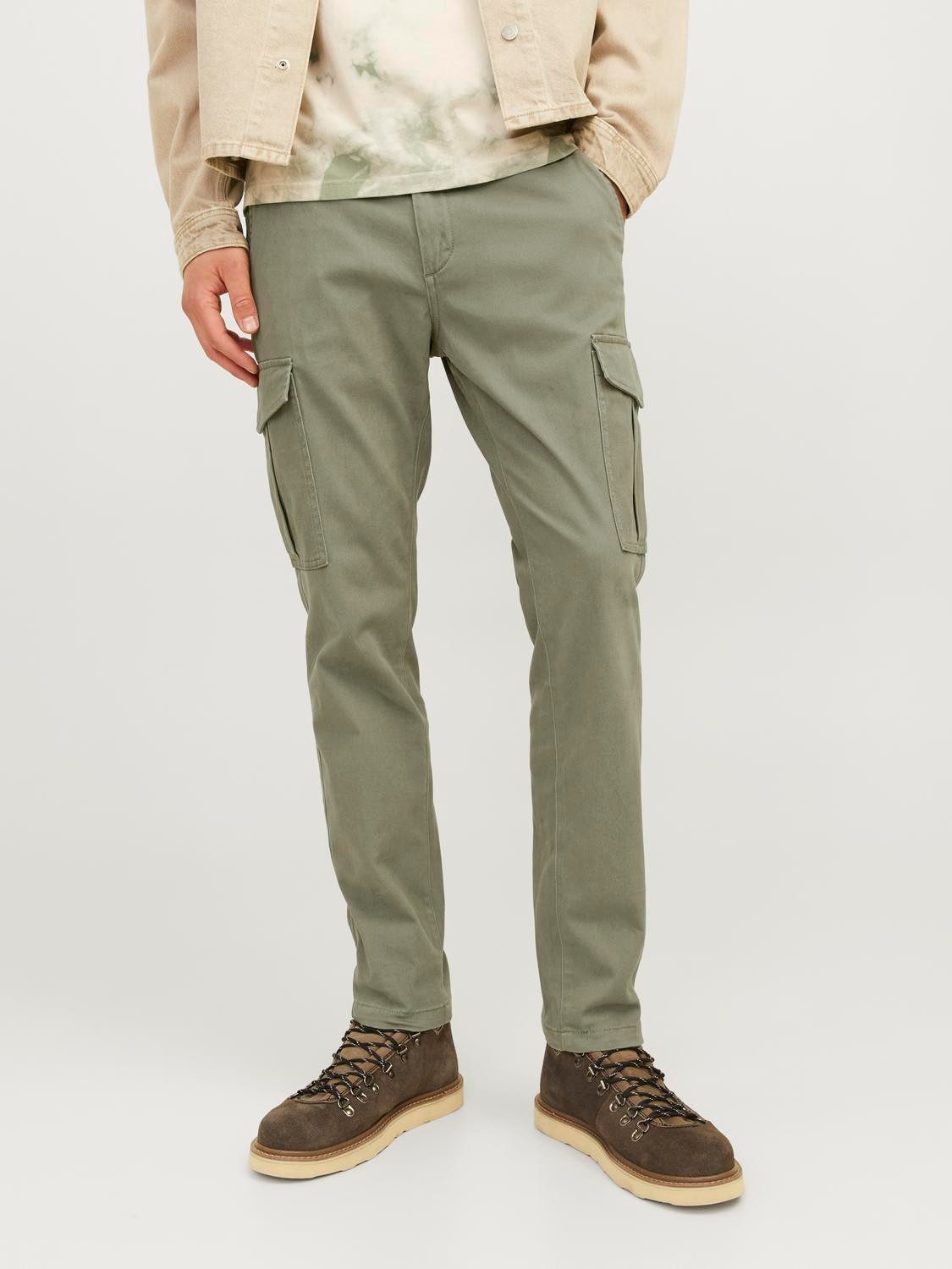 Jack & Jones Cargobroek JPSTMARCO JJJOE CARGO heren cargobroeken maat 29 groen