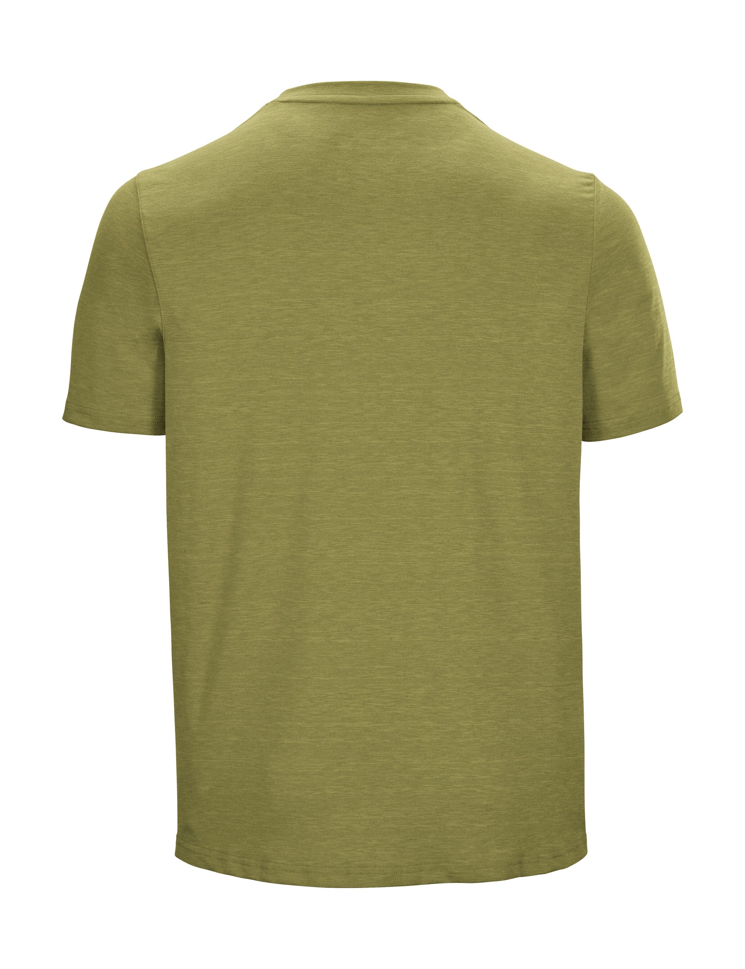 Killtec T-shirt Lilleo MN TSHRT C Sneldrogend heren T-shirt met bergprint en melange-look