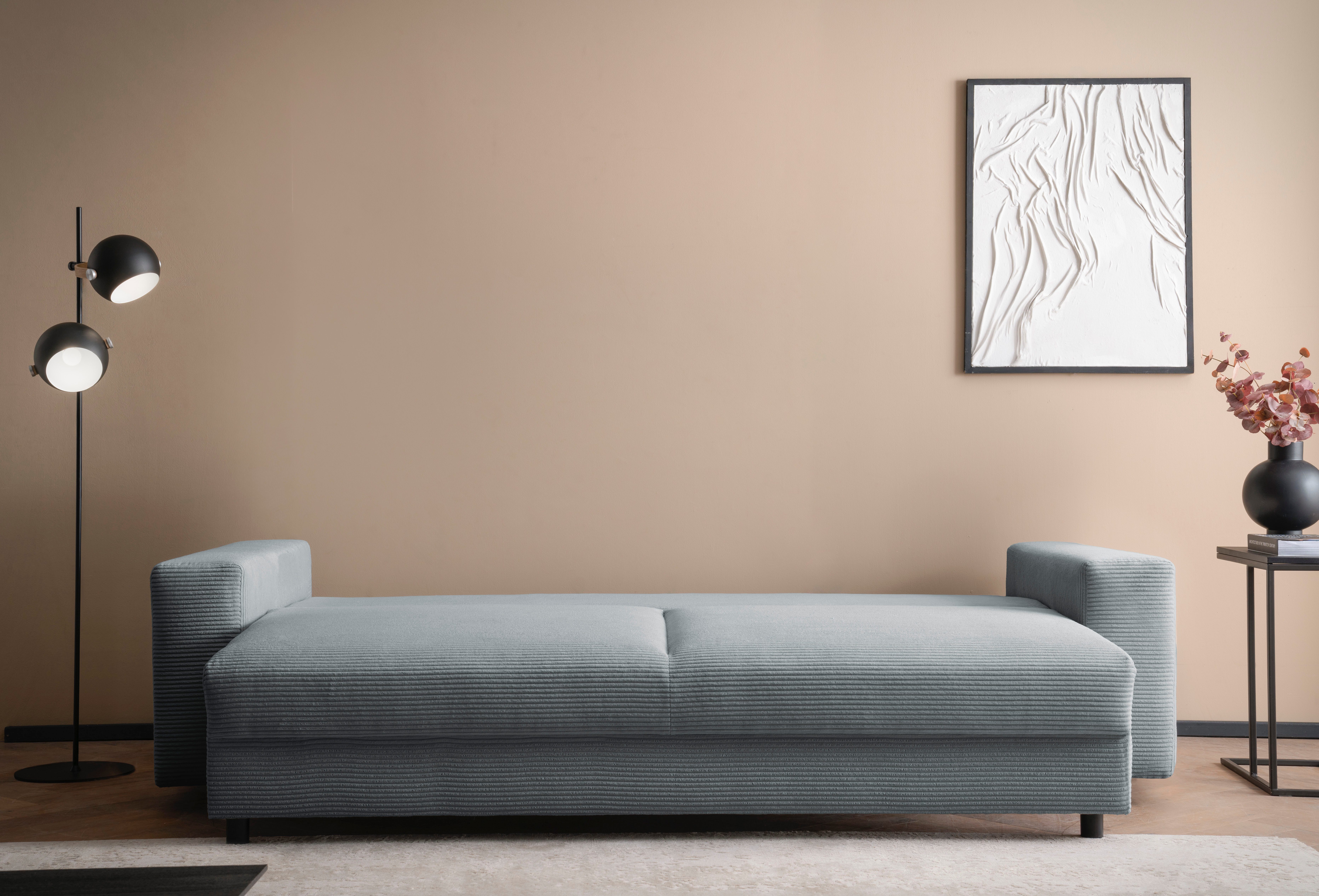LeGer Home by Lena Gercke Slaapbank Imoga, kussen met slaapfunctie, 3-zits bank, bank met bedlade in moderne kleuren en stoffen, bedfunctie, ligoppervlak: 200x150 cm