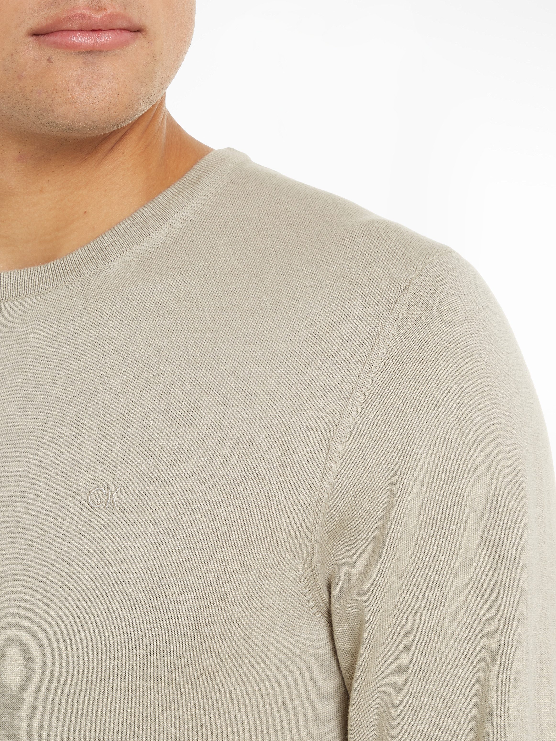 Calvin Klein Trui met ronde hals COTTON SILK BLEND CN SWEATER