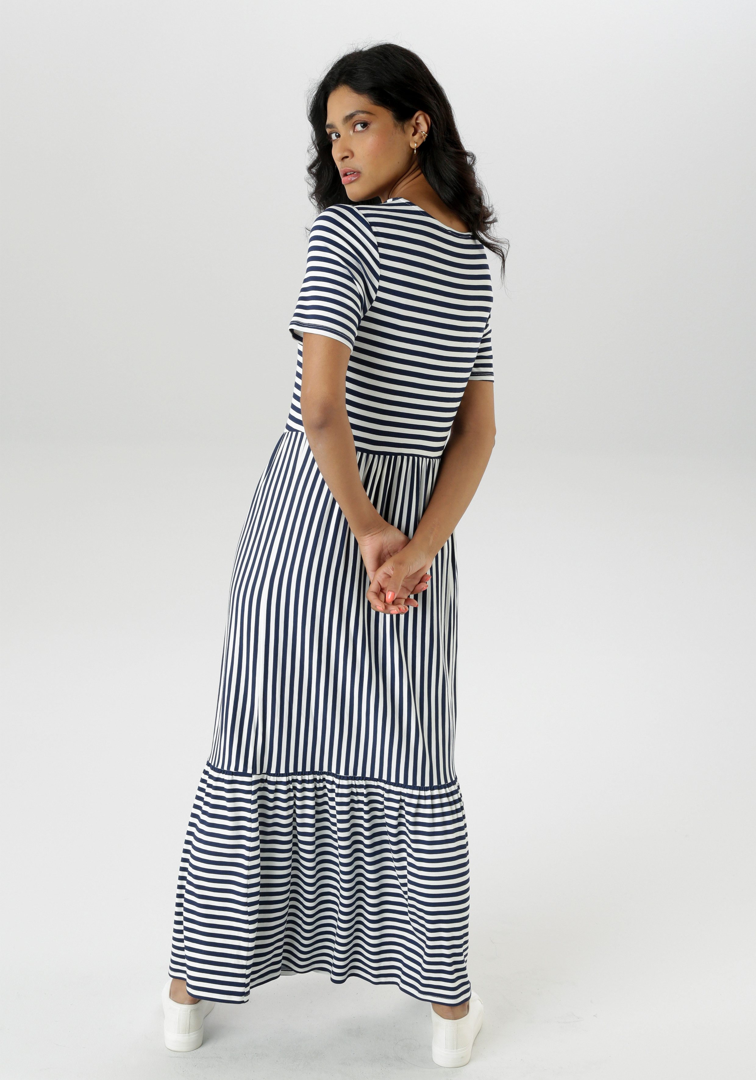 Aniston SELECTED Zomerjurk in gestreept ontwerp voor een tijdloos mooie look - nieuwe collectie