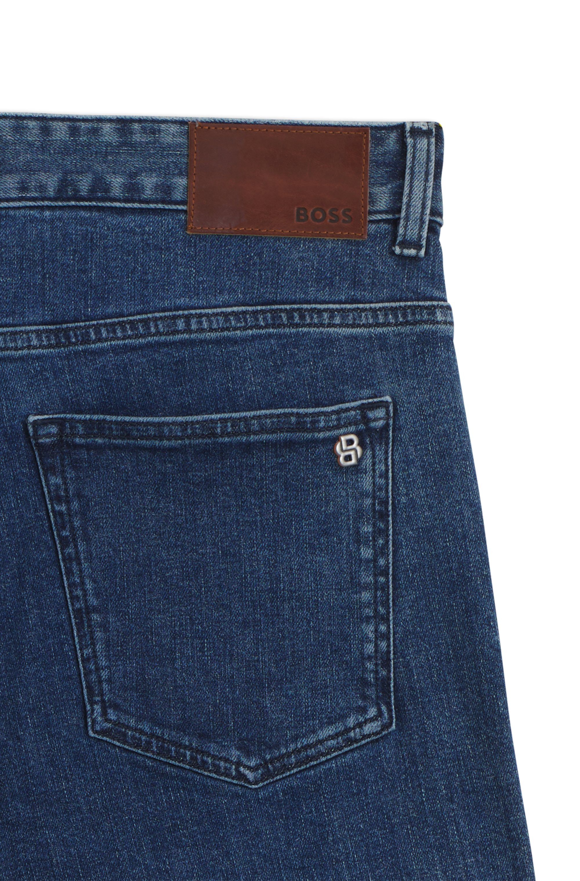 Boss Orange Slim fit jeans Delaware in stijlvolle wassing