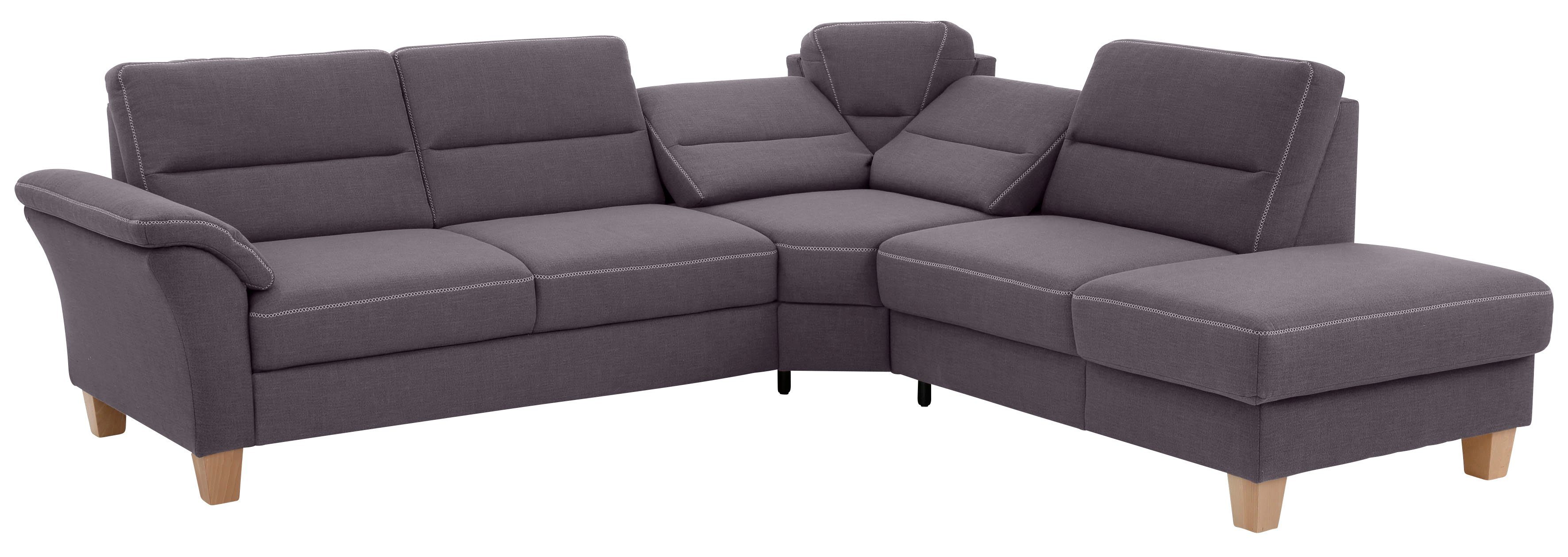 Home affaire Hoekbank Soleo L-model comfortabel door trapezehoek met relaxfunctie, ook met slaapfunctie