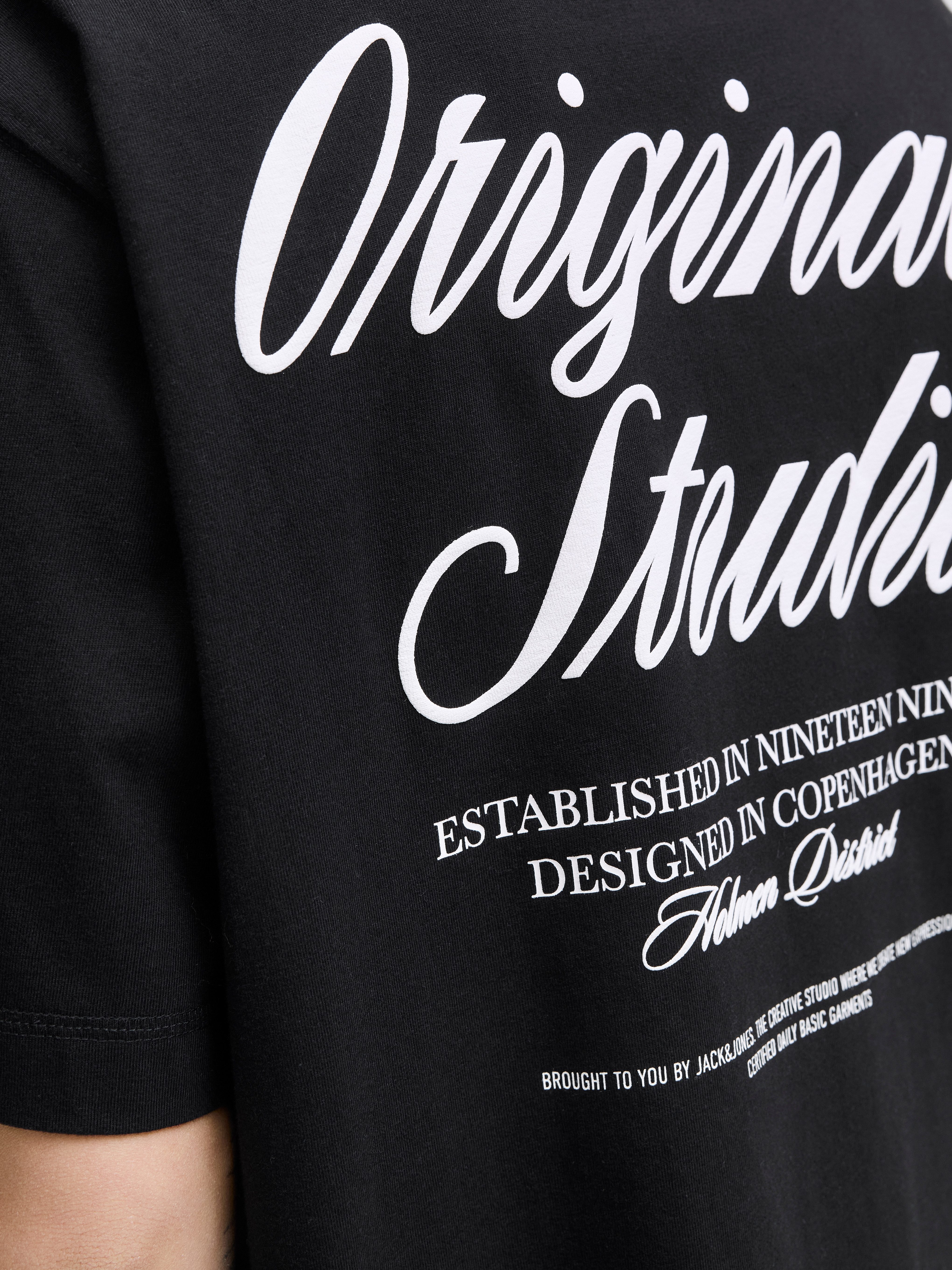 Jack & Jones Shirt met korte mouwen JORNORREBRO TYPO TEE SS CREW NECK NOOS
