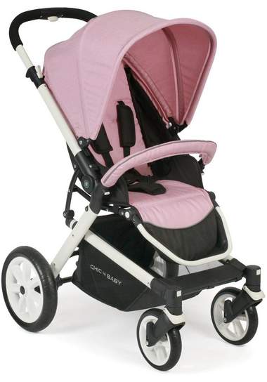 chic4baby sport-kinderwagen boomer, rosa met zwenkbare en vergrendelbare voorwielen roze