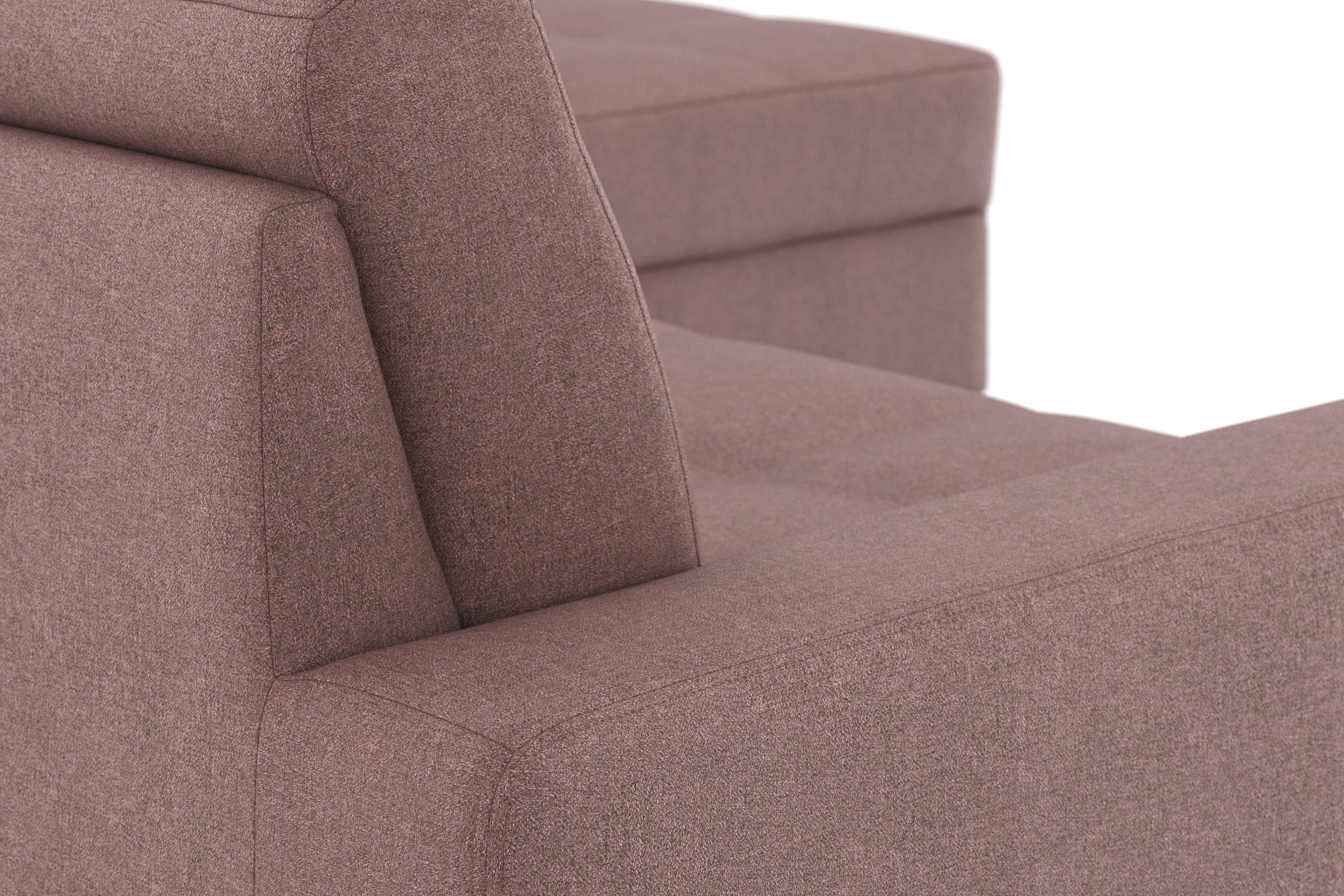 DOMO collection Hoekbank Florentina tijdloos en elegant, zitnaden als designelement, L-vorm