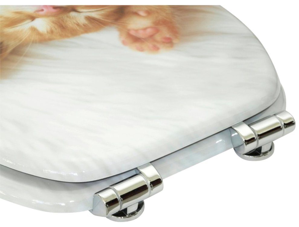 Sanilo Set badkameraccessoires Lilly bestaand uit toiletzitting, badmat en wastafelplug (complete set, 3-delig)