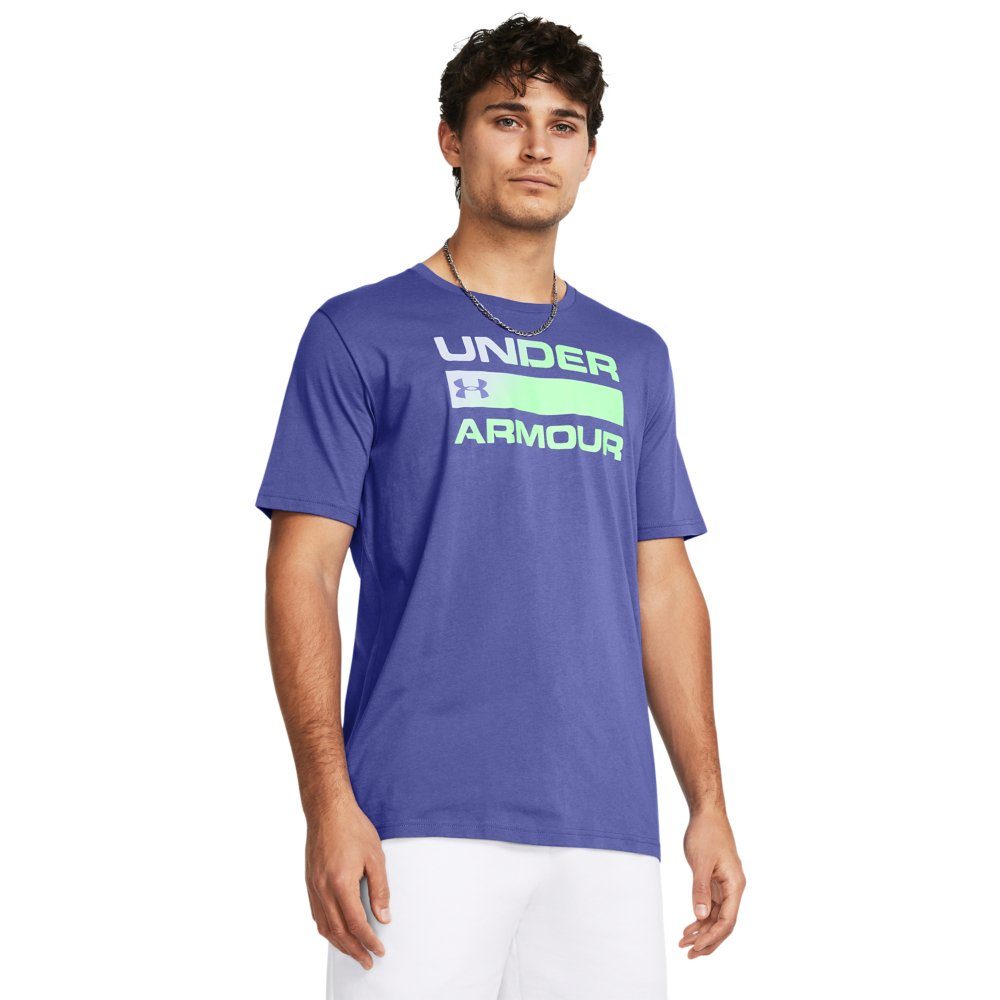 Under Armour T-shirt UA TEAM ISSUE WORDMARK SS (1-delig) heren t-shirts maat S blauw