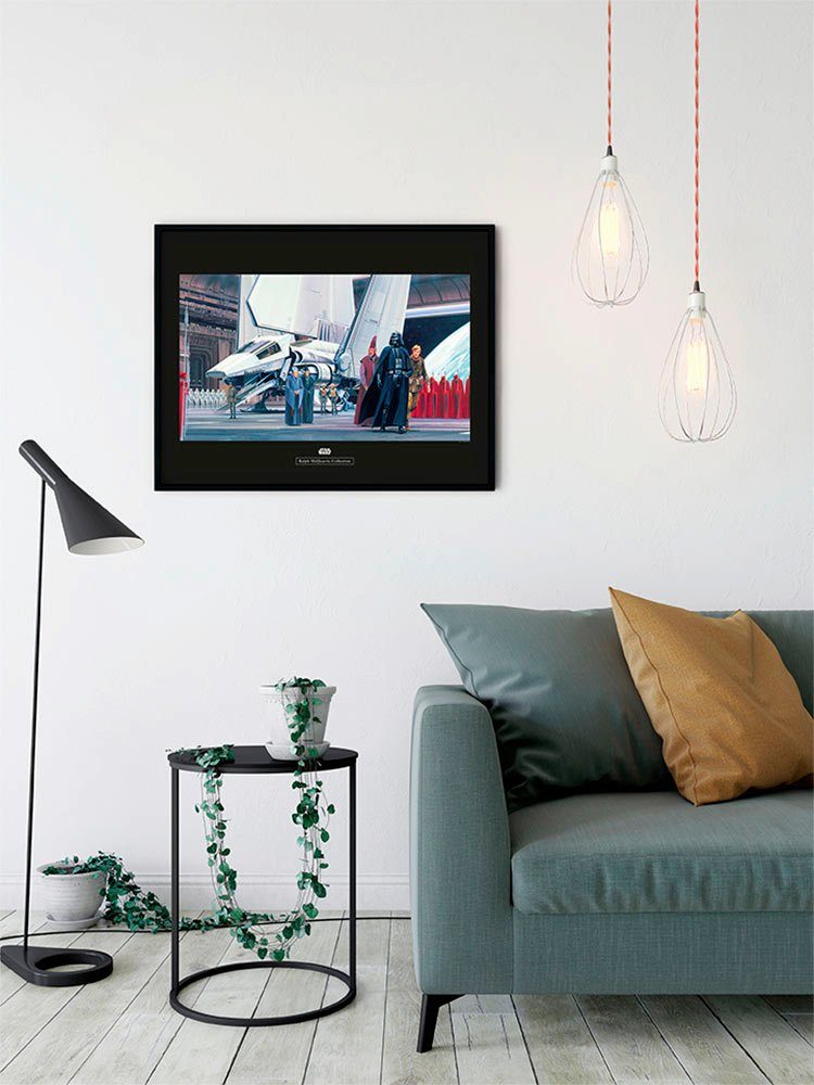 Komar Wanddecoratie Star Wars Classic RMQ Death star Shuttle dok Wanddecoratie voor de kinderkamer - zonder lijst (1 stuk)