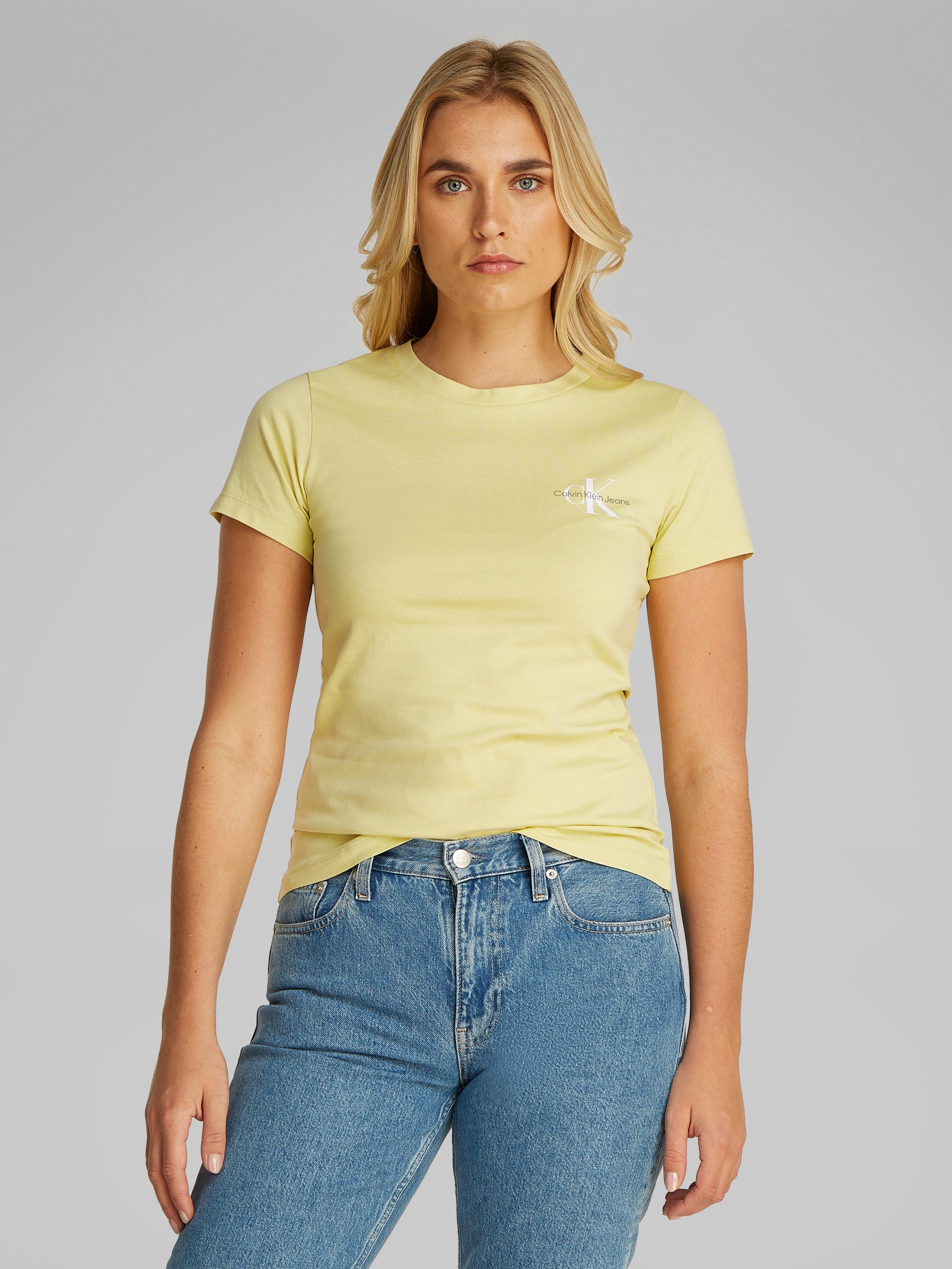 Calvin Klein T-shirt 2-PACK MONOLOGO SLIM TEE (Set van 2)