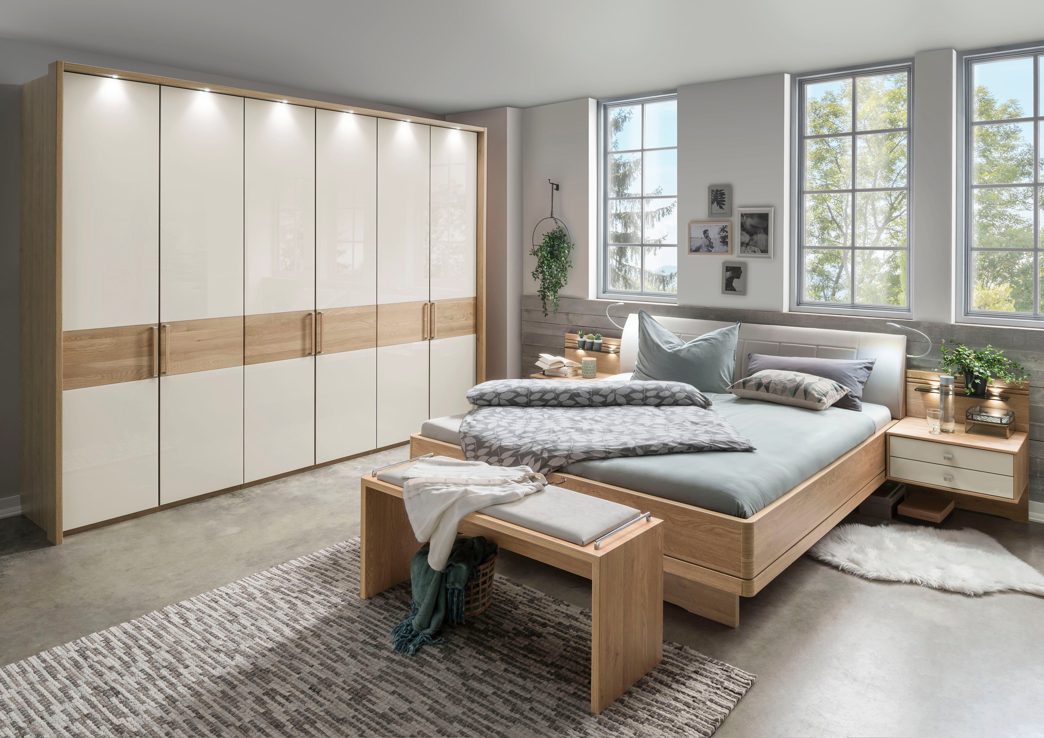 WIEMANN Bed Kiruna, Made in Germany, elegant en stijlvol in comforthoogte met 4-voudig verstelbare lighoogte