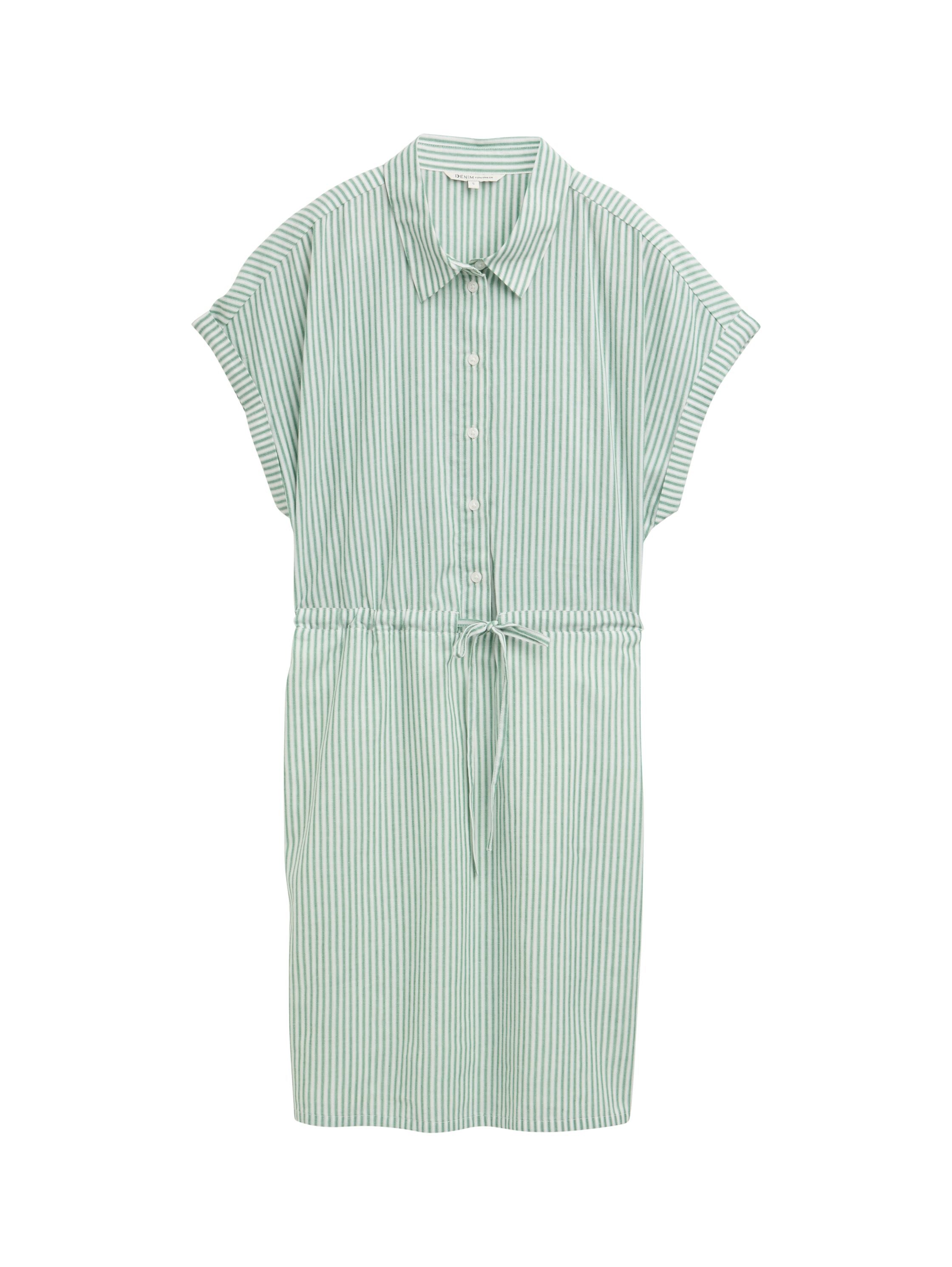 Tom Tailor Denim Jurk met overhemdkraag met streepdessin