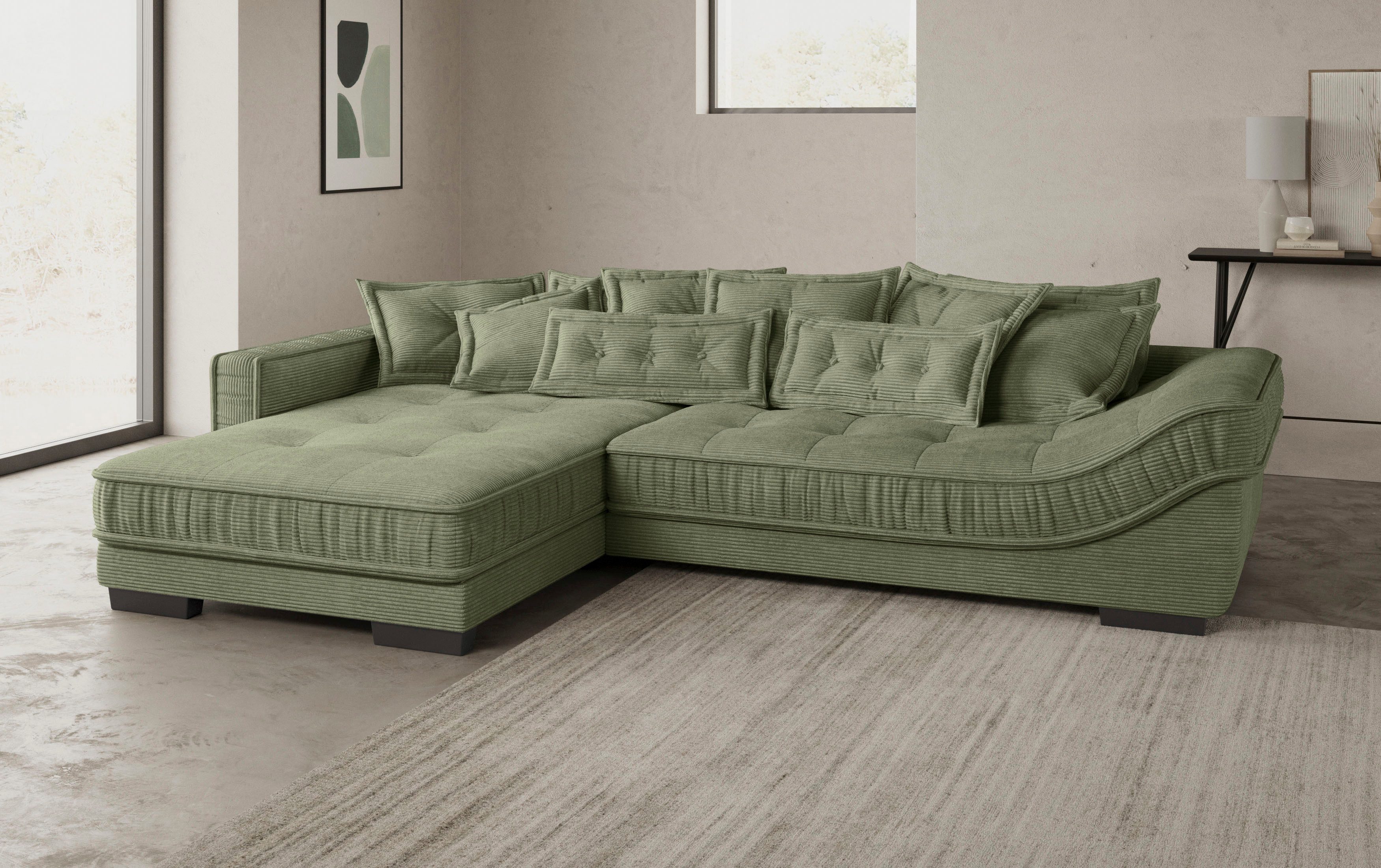 Mr. Couch Hoekbank Diwan II DuraFlex L-vorm DuraFlex koudschuim bekleding, tot 140 kg, 4 bekledingskwaliteiten