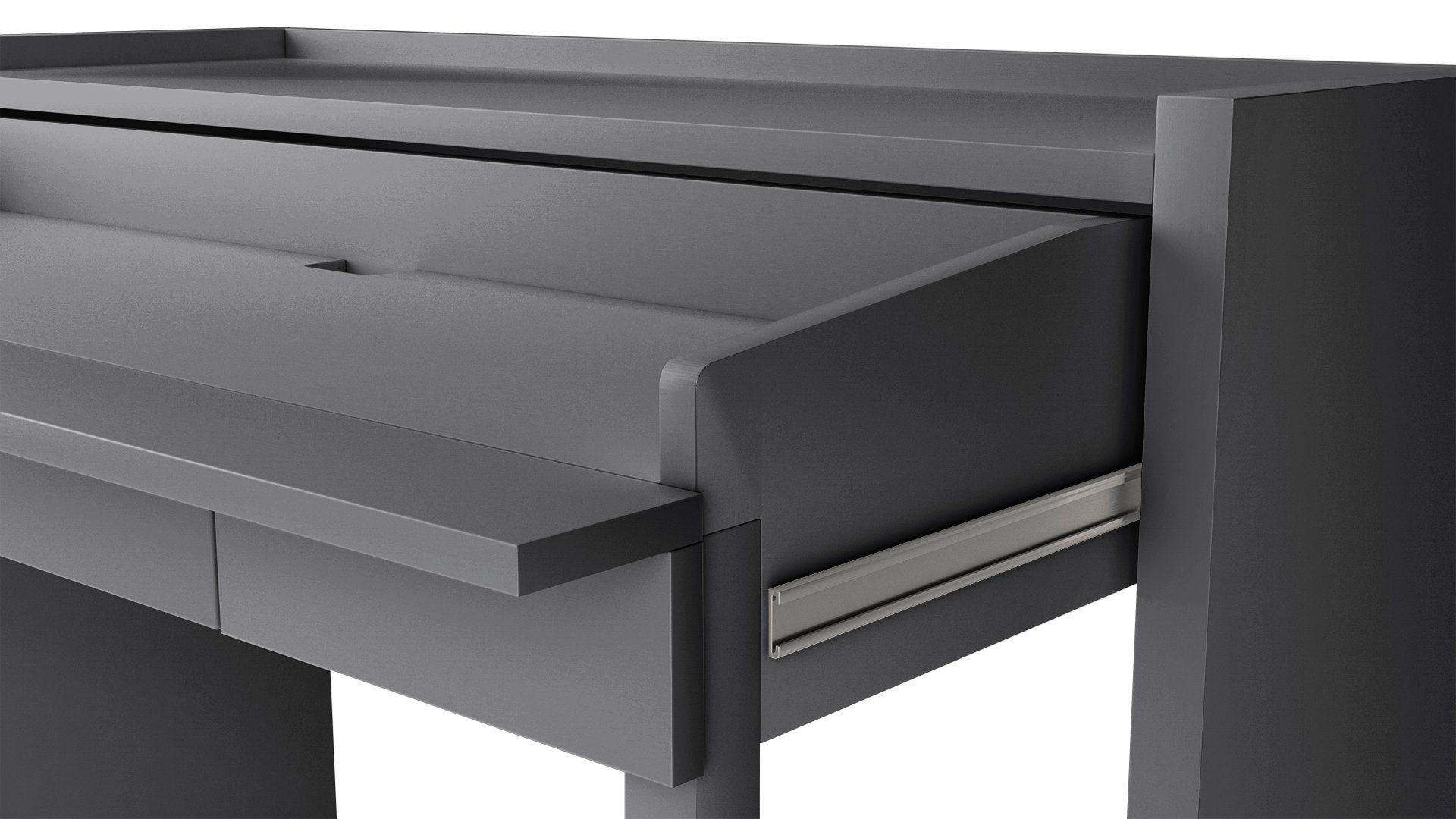 Woodman Bureau Desk 16 scandinavisch design, thuiskantoor, praktisch uittrekbaar