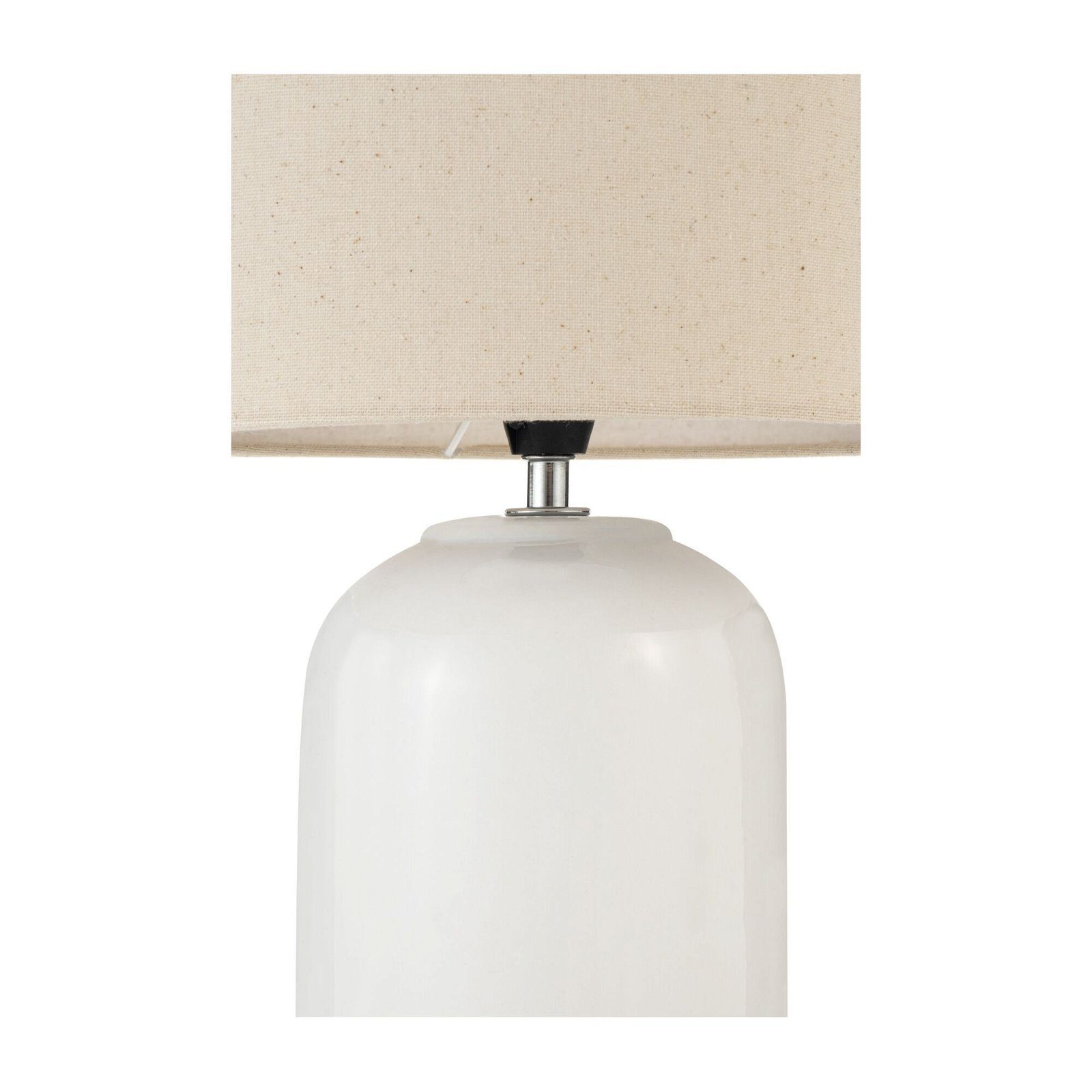 Pauleen Tafellamp Glowing Soul max20W wit/beige 230V stof/keramiek
