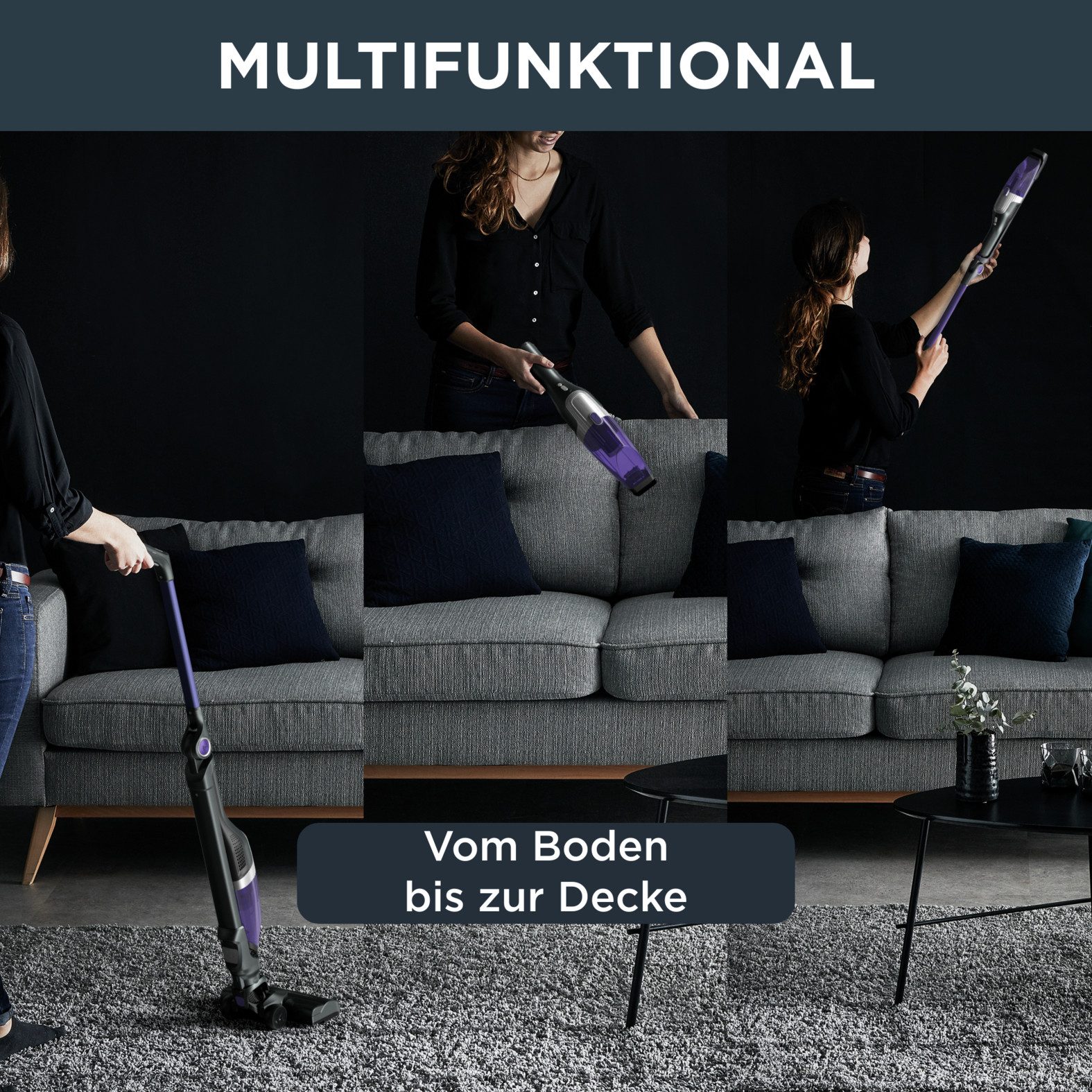 Rowenta Accu-kruimeldief en -stofzuiger Xtrem Compact, licht, zeer compact, flexibele scharnier, lange accuduur