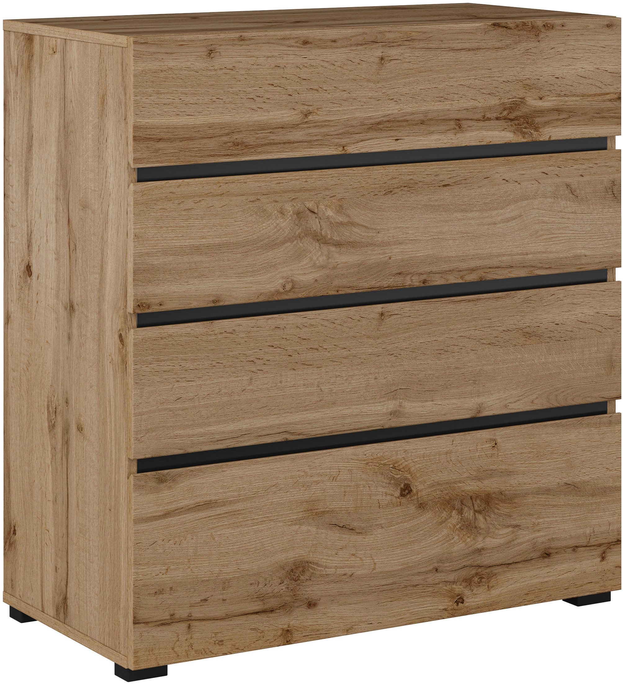 INOSIGN Ladekast Cross, moderne greeploze commode, 80x40x85cm (Bxdxh)