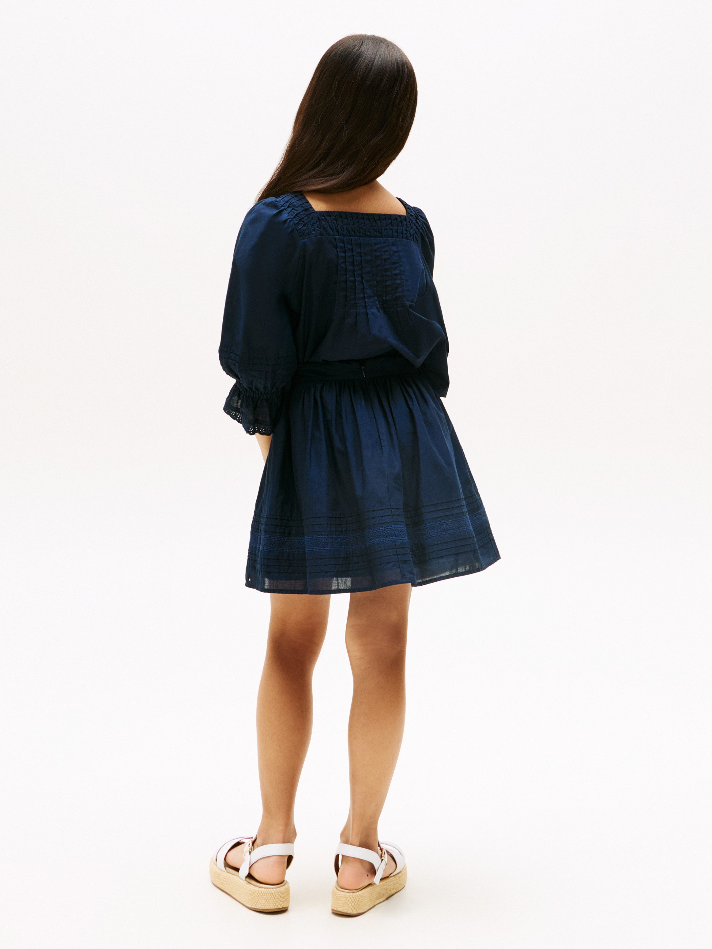 Tommy Hilfiger Geweven rok EMBROIDERED TAPE SKIRT voor kinderen tot 16 jaar, met borduursel
